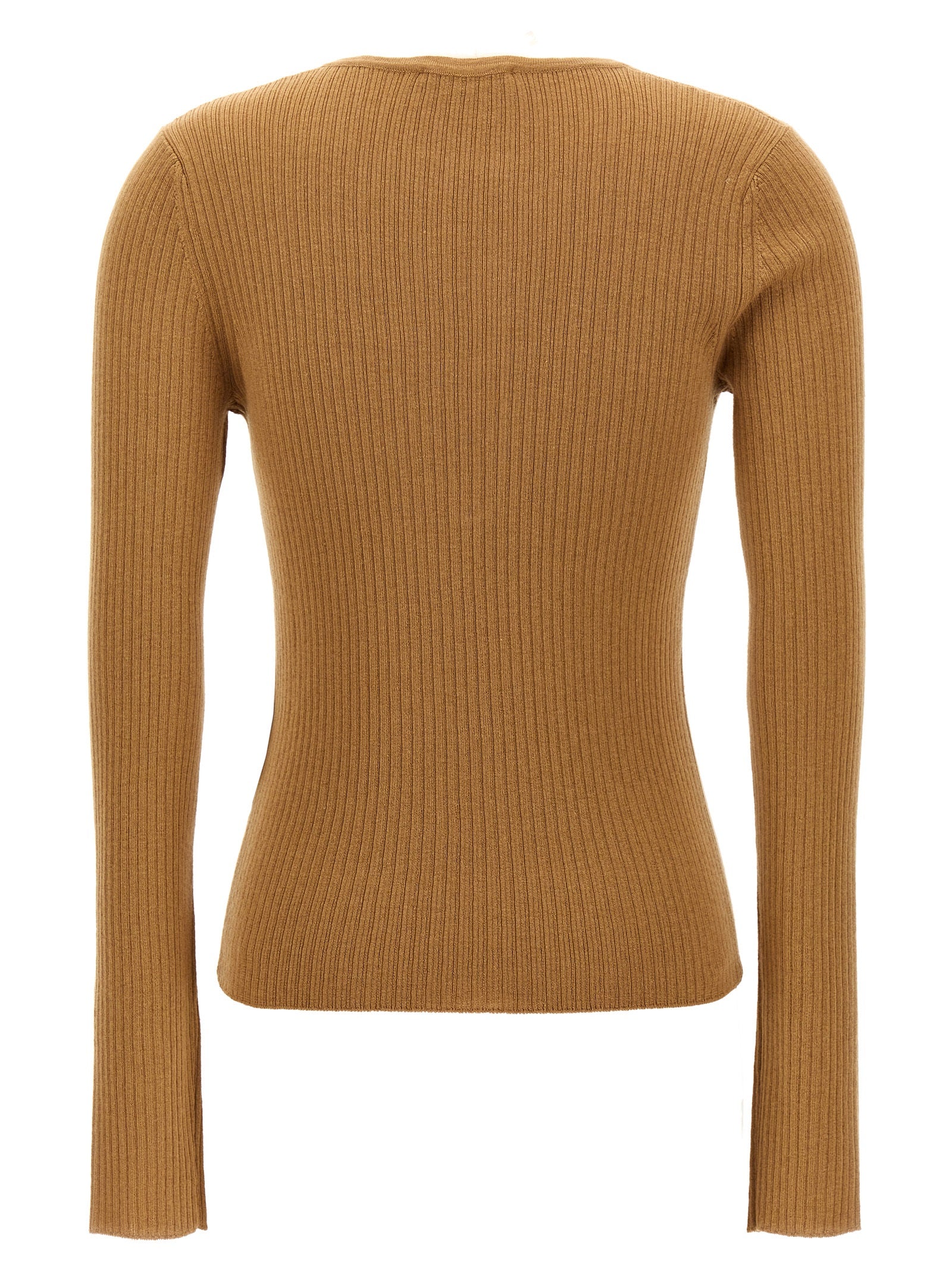 Indulge in the Max Mara Beige Silk Cardigan, a luxurious blend of silk and cashmere, embodying exquisite craftsmanship for timeless elegance and refined style.