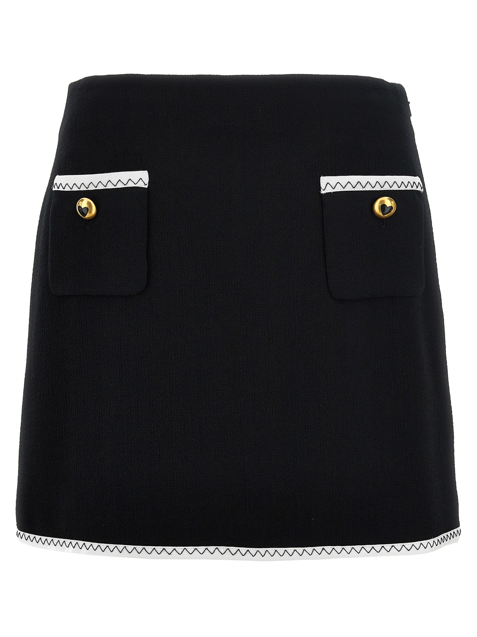 Experience the allure of the Moschino Bicolor Viscose Long Skirt, a blend of luxurious materials and playful elegance, perfect for those who embody sophistication.