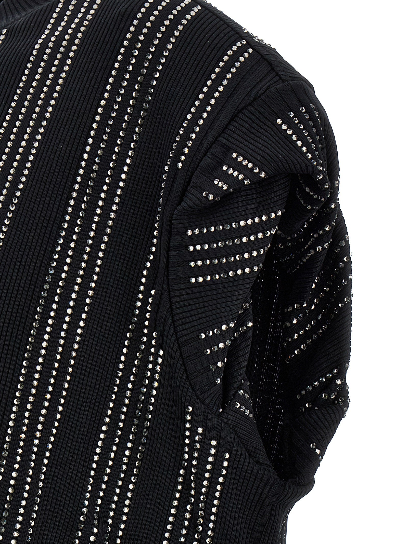 Experience the allure of The Attico Black Cotton Short Dress, a luxurious statement piece crafted from premium cotton jersey, designed for the confident individual who embodies elegance and sophistication.