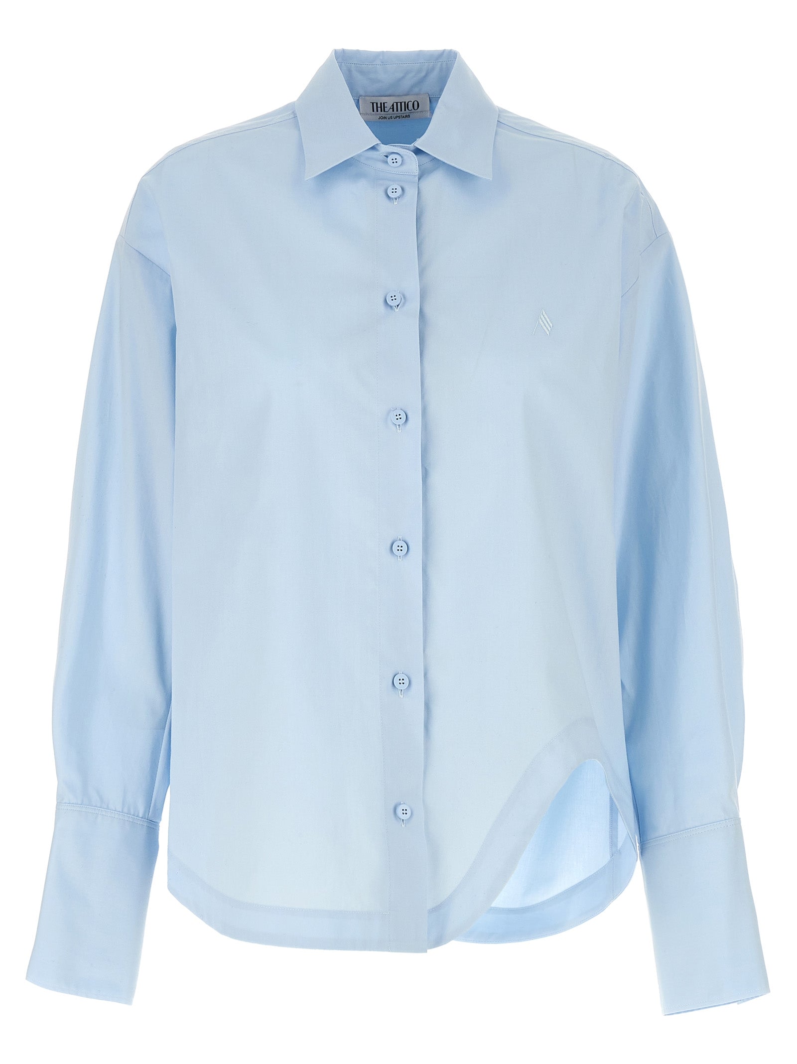 The Attico Blue Cotton Blouse