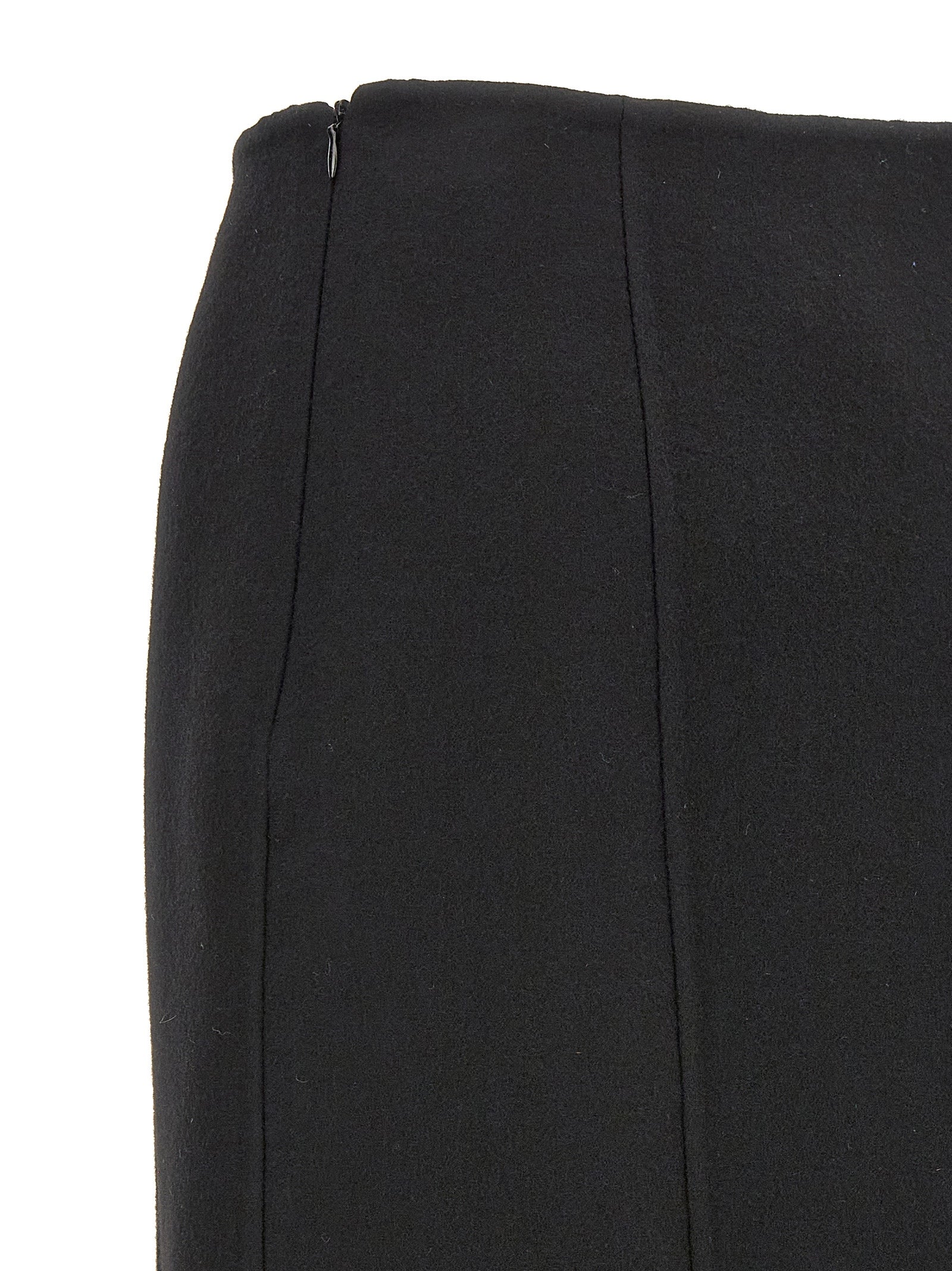 Elevate your style with the Ermanno Scervino Black Virgin Wool Mini Skirt, a masterpiece of Italian craftsmanship that embodies timeless elegance and luxurious allure.