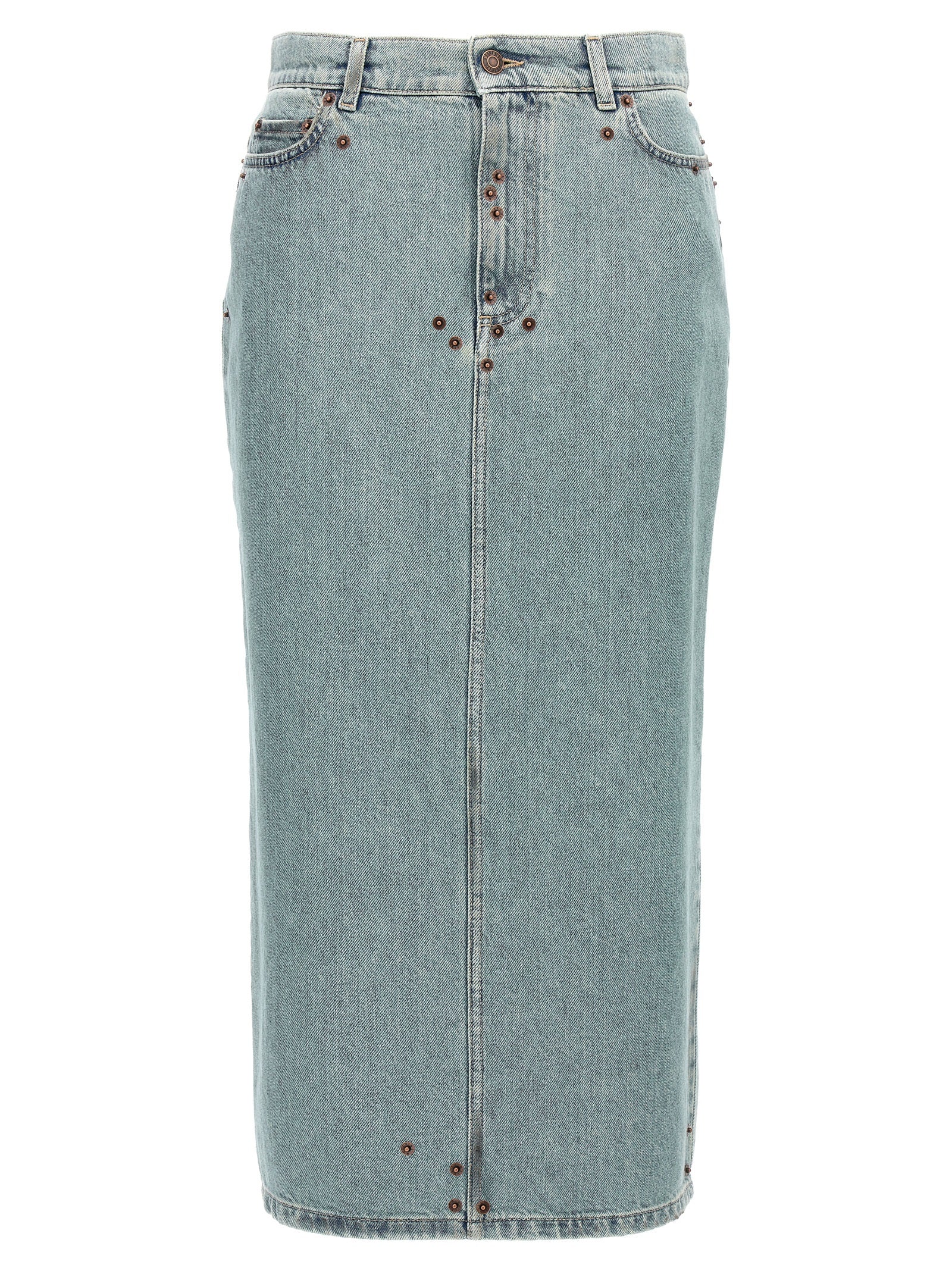 Elevate your style with the Moschino Blue Cotton Midi Skirt, a luxurious blend of artisanal craftsmanship and modern elegance, perfect for the discerning fashion connoisseur.