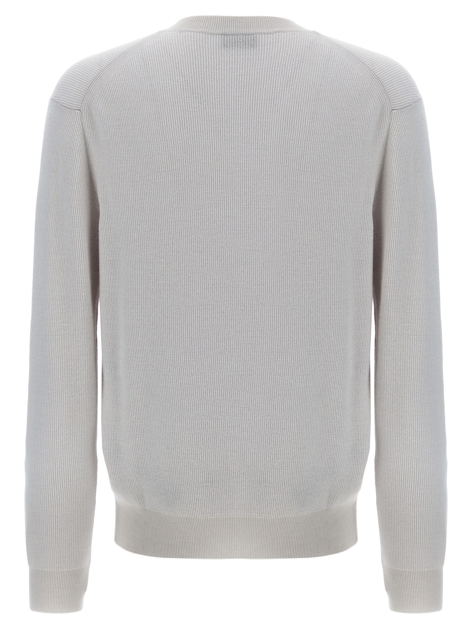 Brioni White Cashmere Cardigan - Designer Luxury Couture