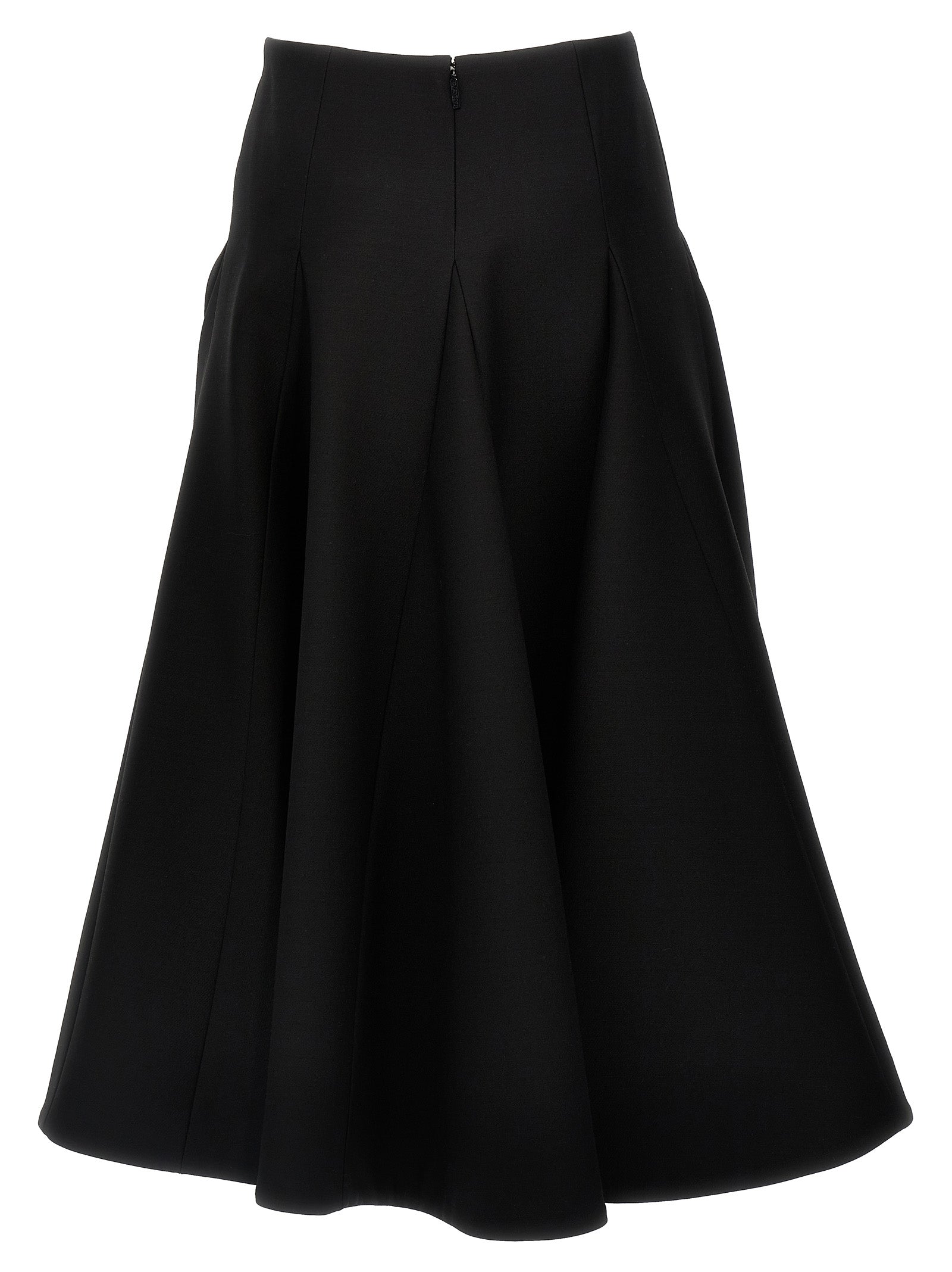 Elevate your wardrobe with the Valentino Garavani Black Virgin Wool Mini Skirt, a masterpiece of luxury crafted from exquisite materials, perfect for any sophisticated occasion.