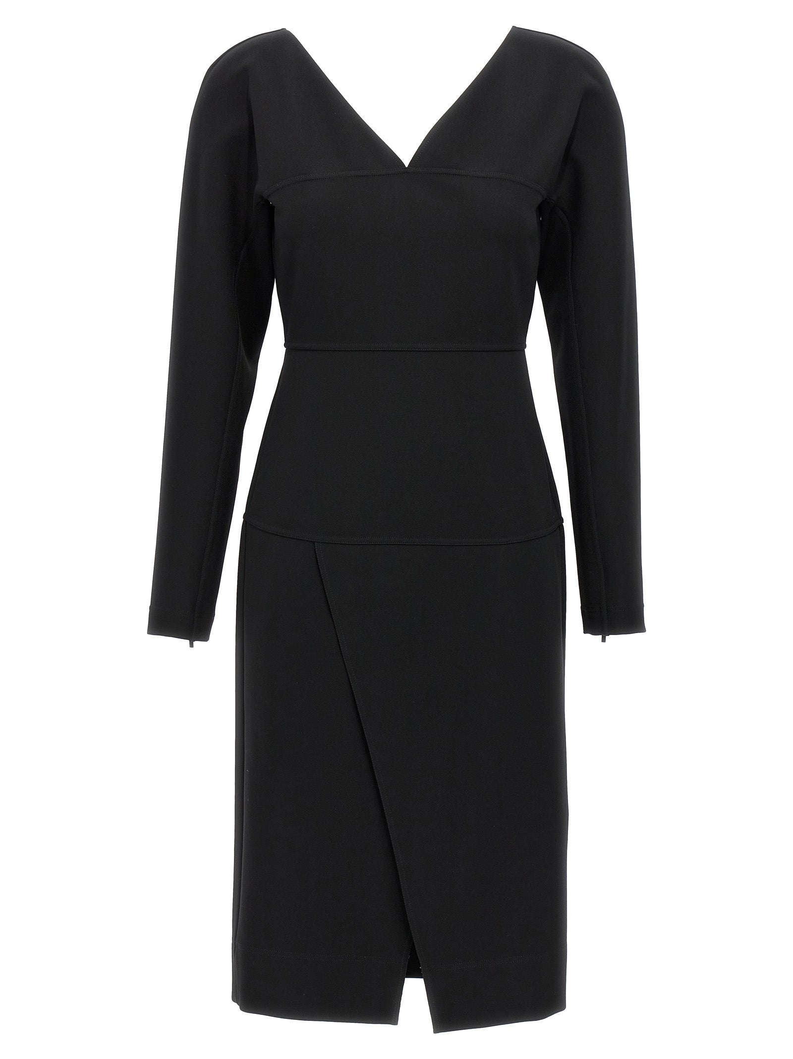Experience the allure of the Fendi Black Viscose Midi Dress, where luxurious craftsmanship meets sensual elegance, perfect for unforgettable moments.