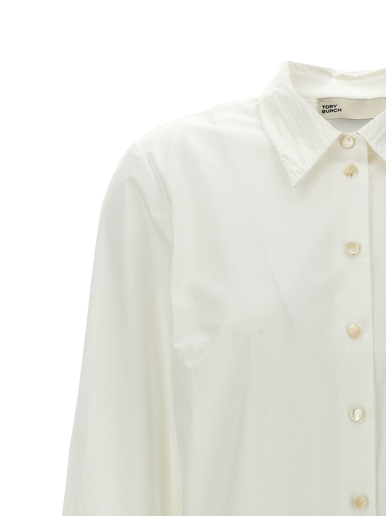 Tory Burch White Cotton Blouse