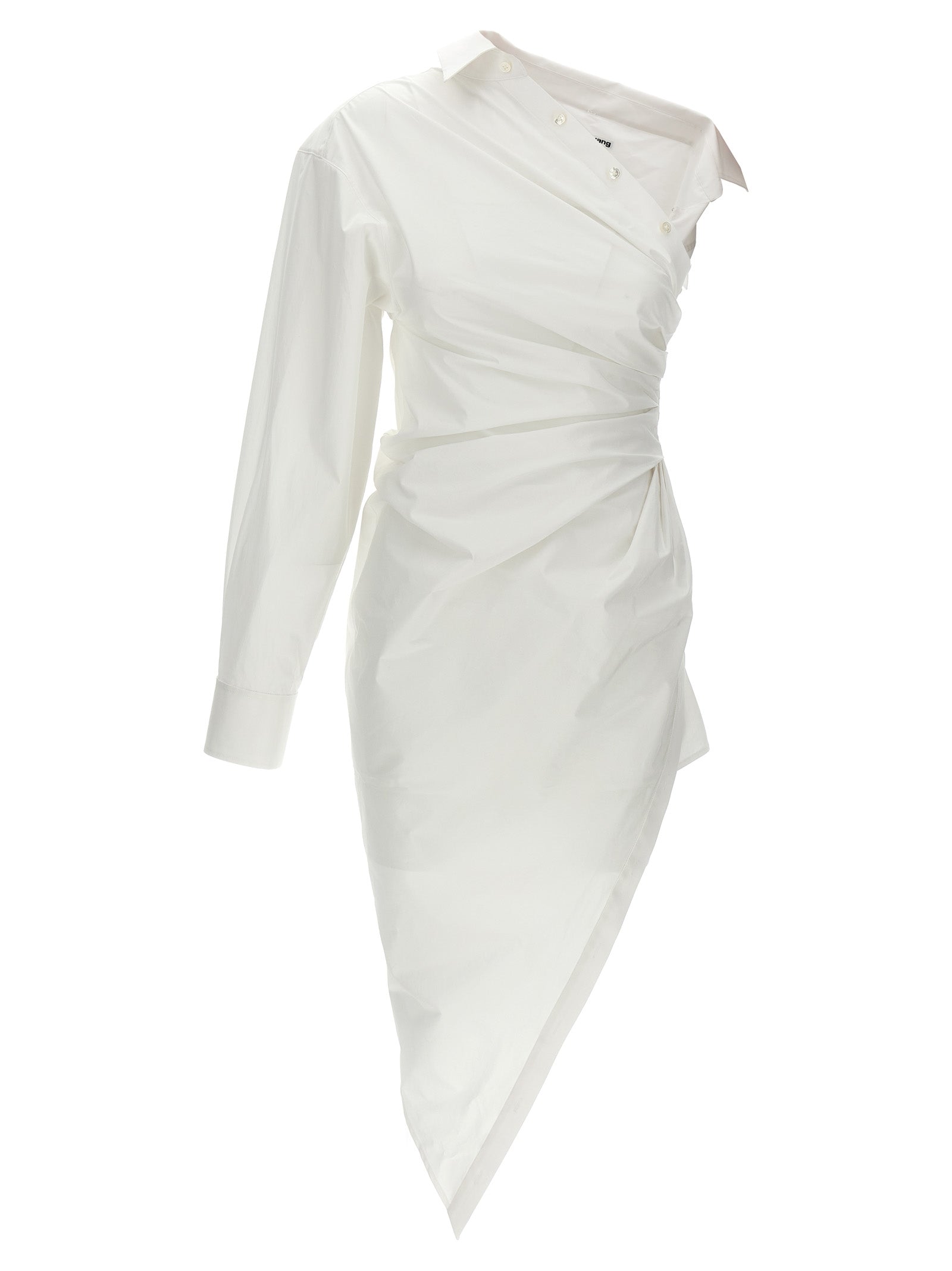 Alexander Wang White Cotton Short Dress, Designer Couture Elegance