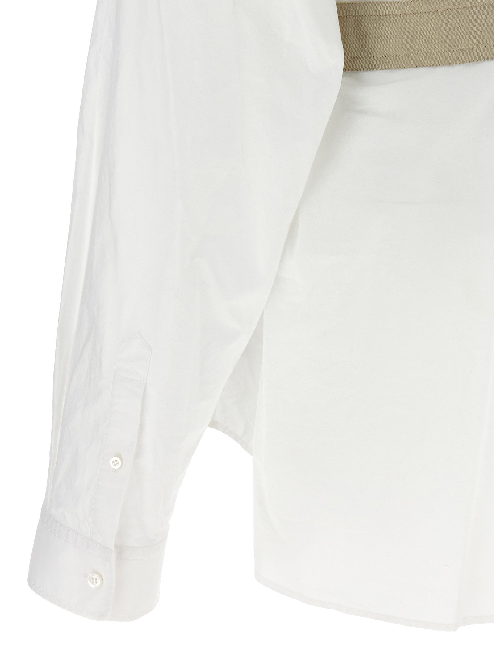 Balenciaga White Cotton Blouse - Designer Couture Elegance