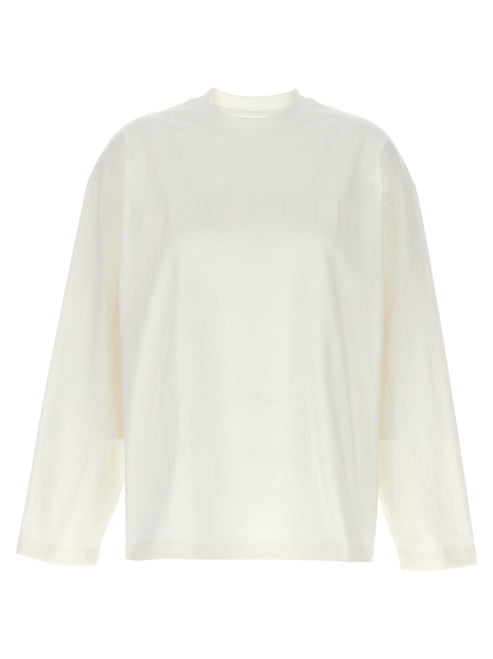 Discover the Jil Sander White Cotton Long Sleeve T-Shirt, a luxurious blend of refined craftsmanship and timeless elegance, perfect for the discerning individual.