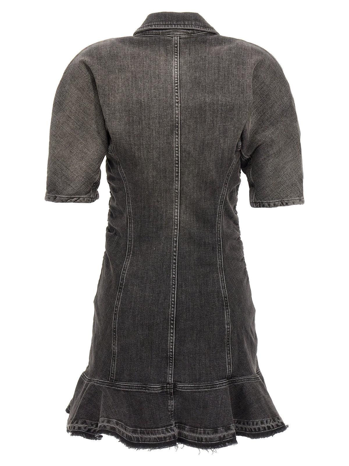 Ganni Black Cotton Short Dress - Chic Elegance Redefined