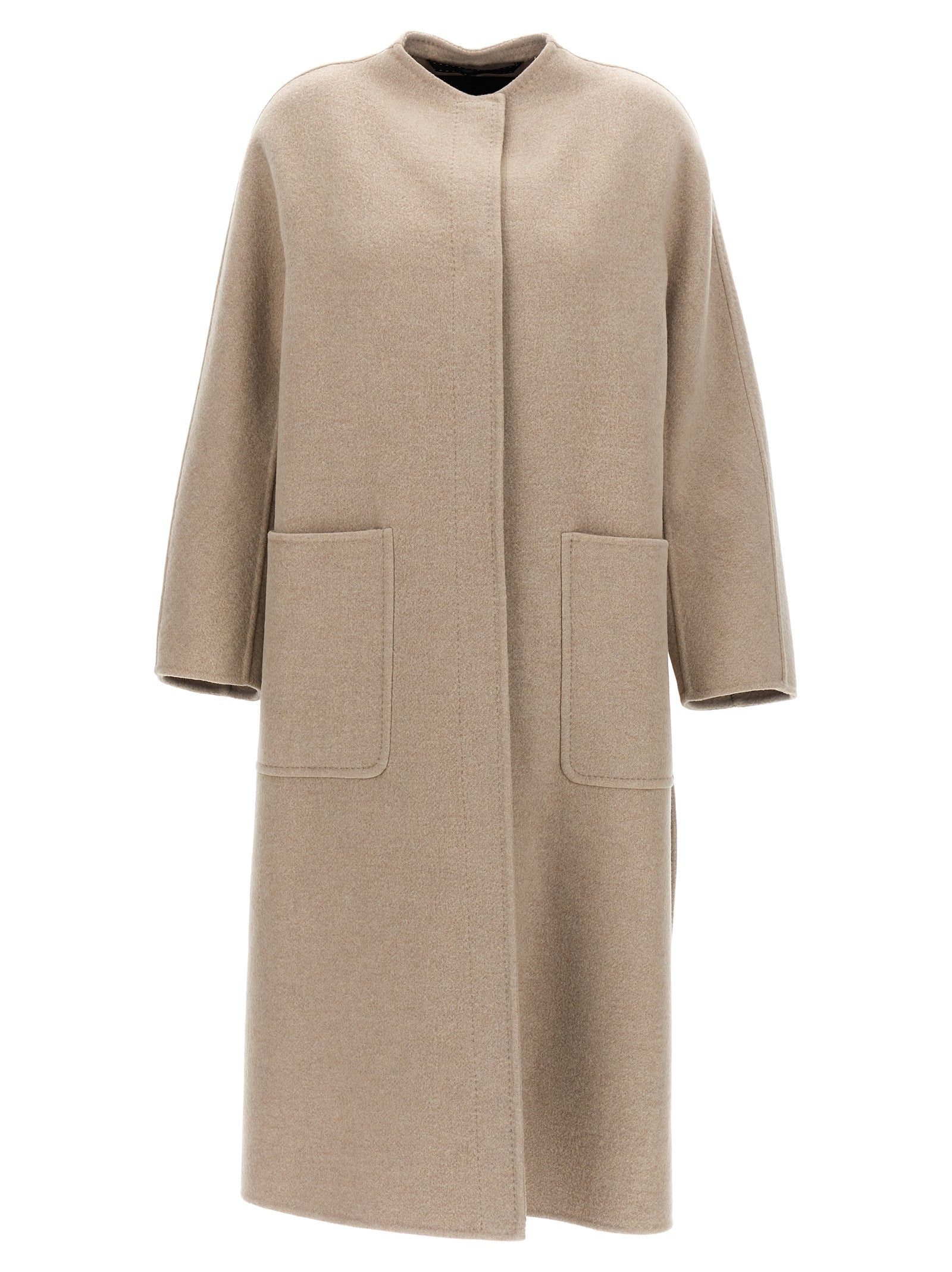 Max Mara Beige Cashmere Coat - Timeless Luxury Elegance