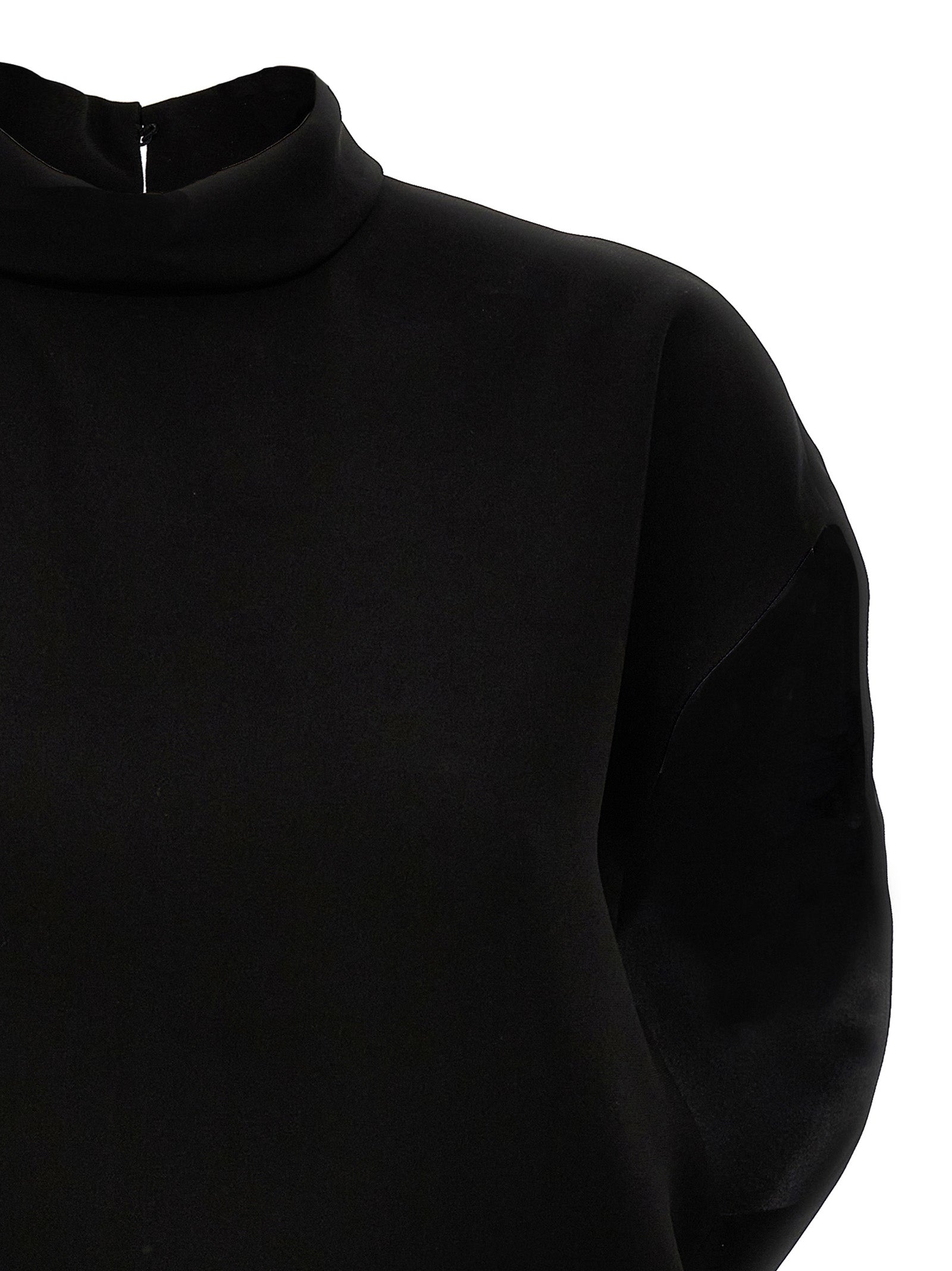 Elevate your elegance with the Max Mara Black Triacetate Short Dress, a masterpiece of Italian craftsmanship, blending luxurious materials and timeless sophistication for unforgettable moments.