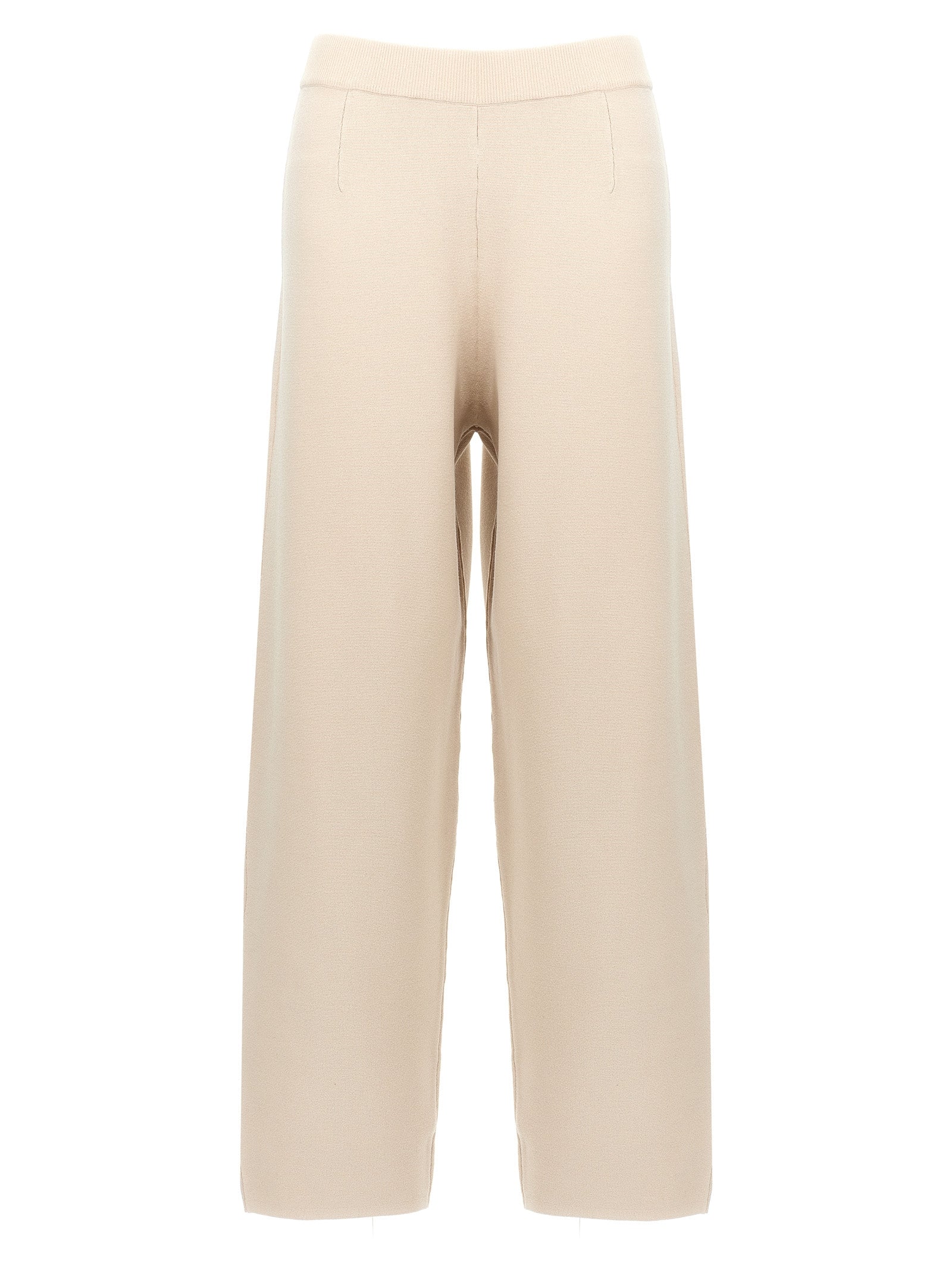 Indulge in the elegance of Max Mara's Beige Viscose Casual Pants, a luxurious blend of comfort and sophistication, perfect for every chic occasion.