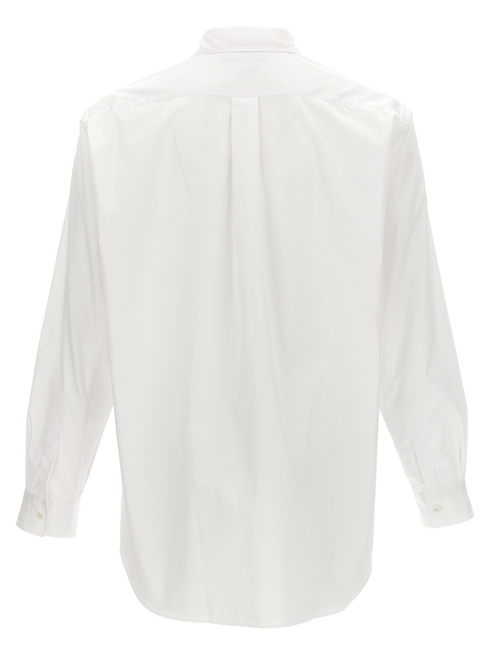 Comme Des Garçons White Cotton Blouse - Timeless Luxury Elegance