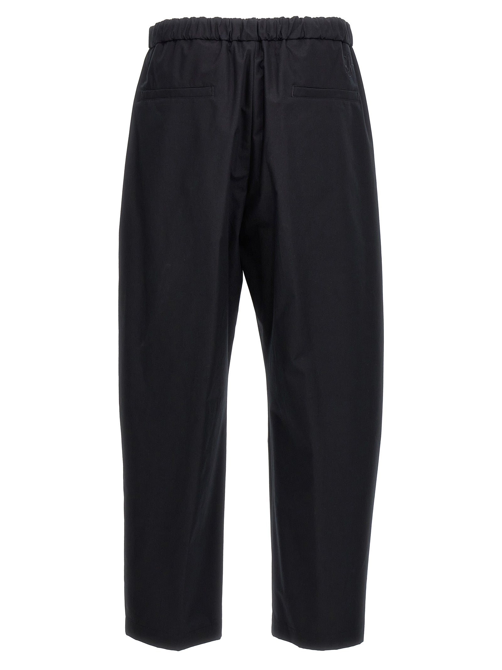 Experience the exquisite craftsmanship of Jil Sander's blue cotton casual pants, where artisanal luxury meets modern sophistication for the discerning trendsetter.