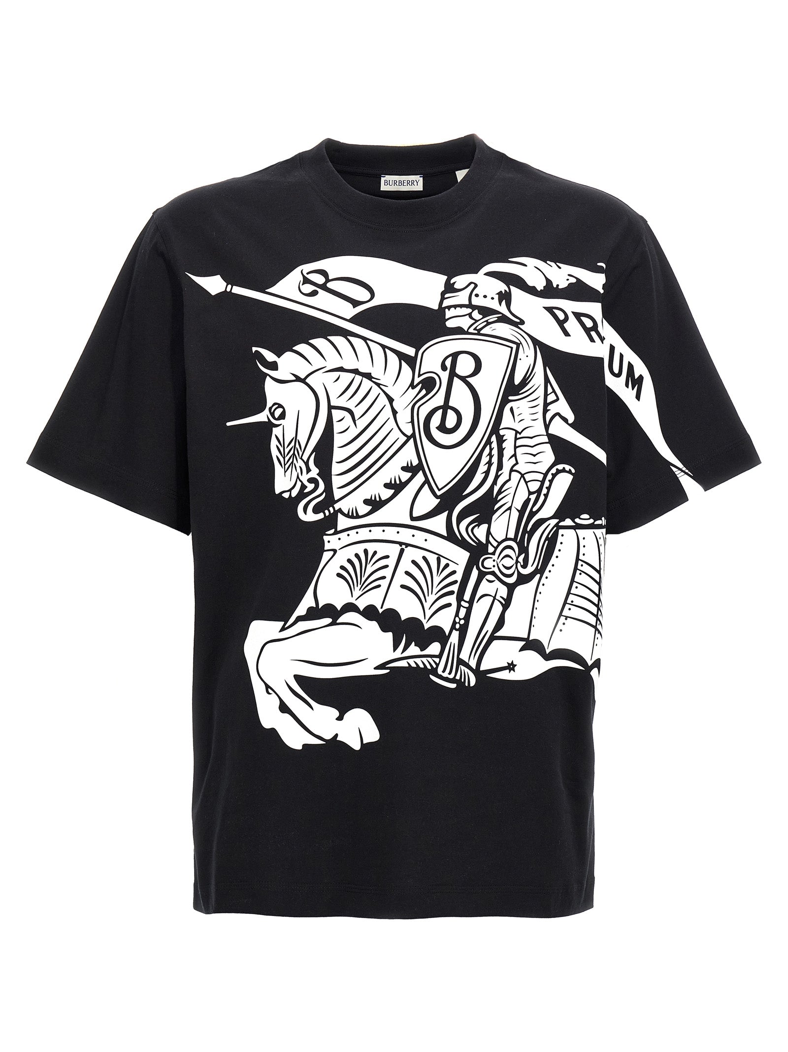 Burberry Bicolor Cotton T-Shirt - Artisanal Luxury Statement