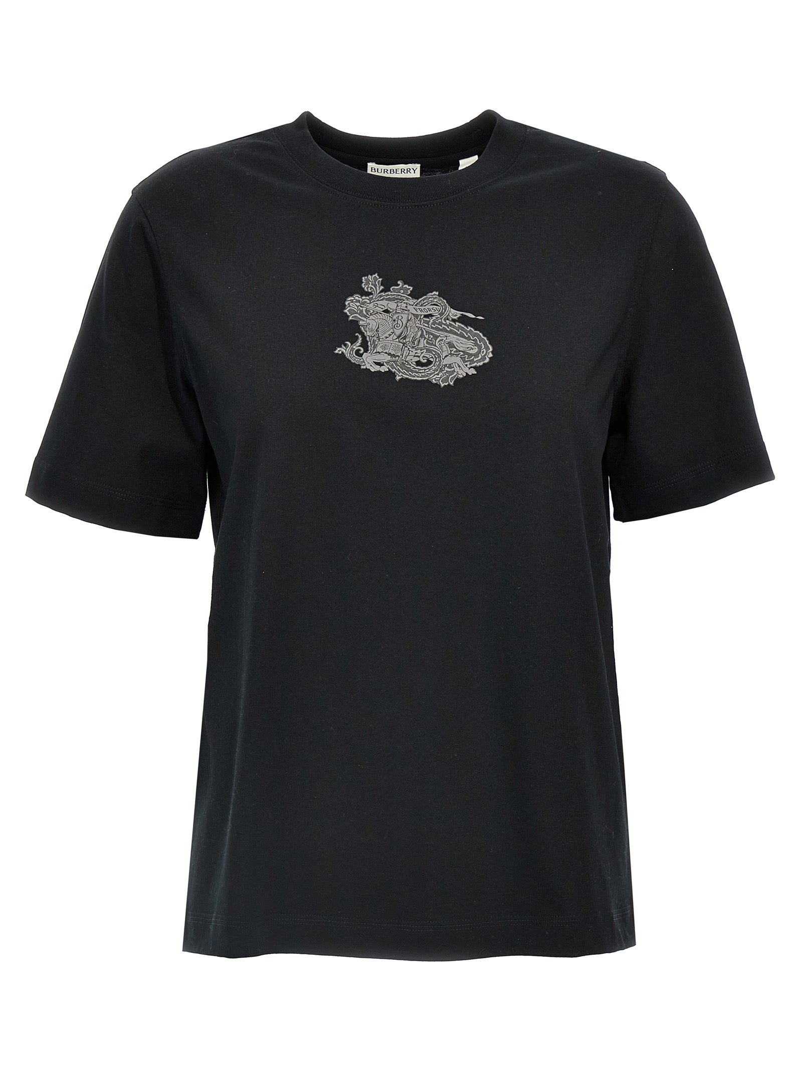 Burberry Black Cotton T-Shirt