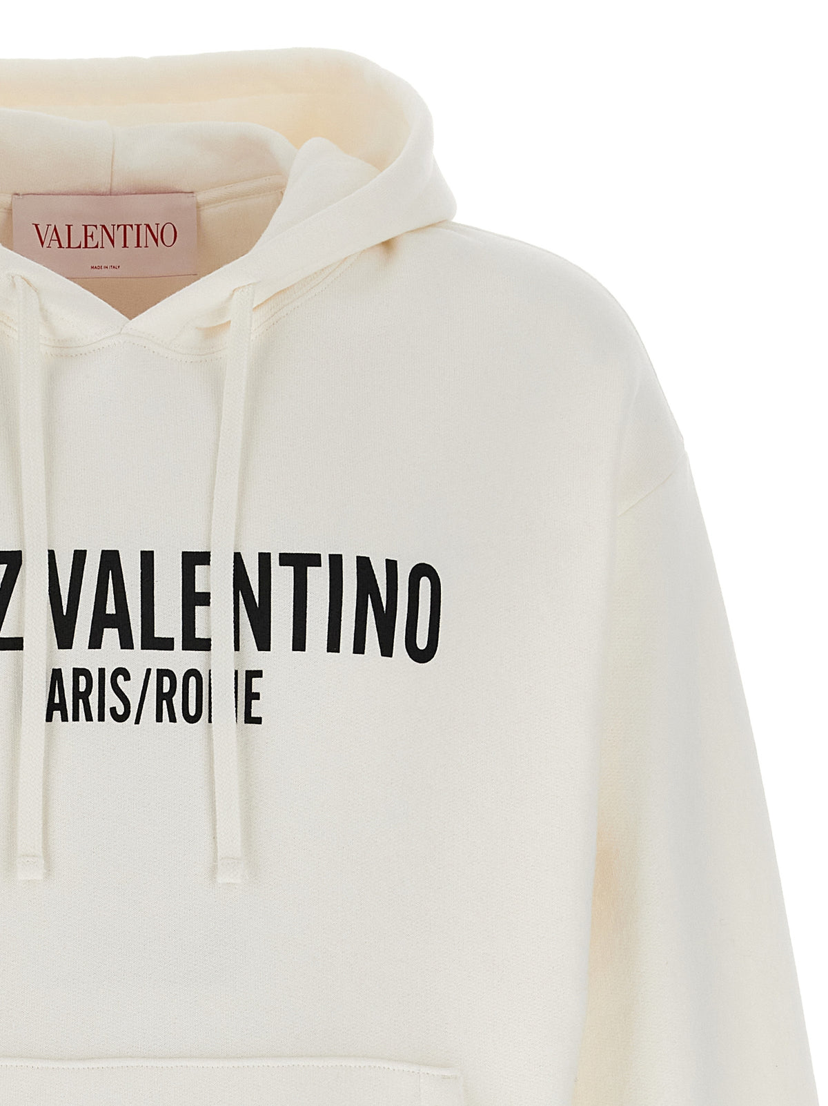 Valentino Garavani White Cotton Sweatshirt - Luxe Leisurewear