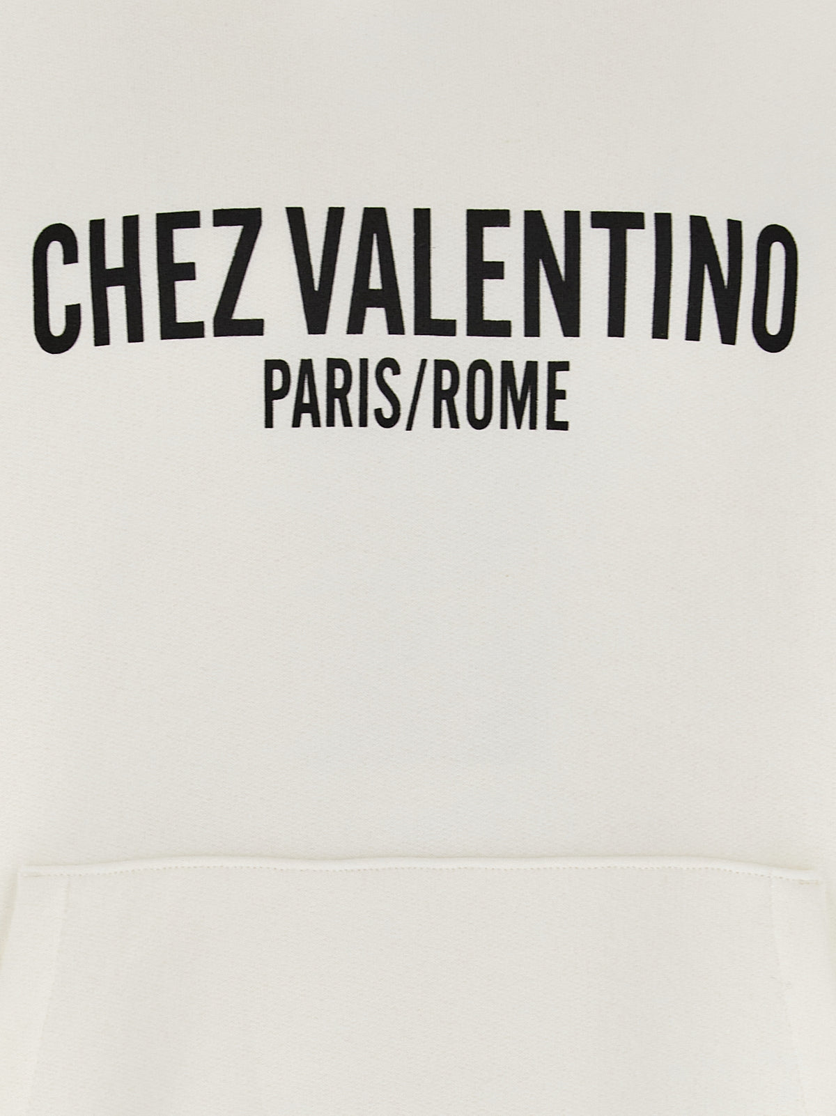Valentino Garavani White Cotton Sweatshirt - Luxe Casual Elegance