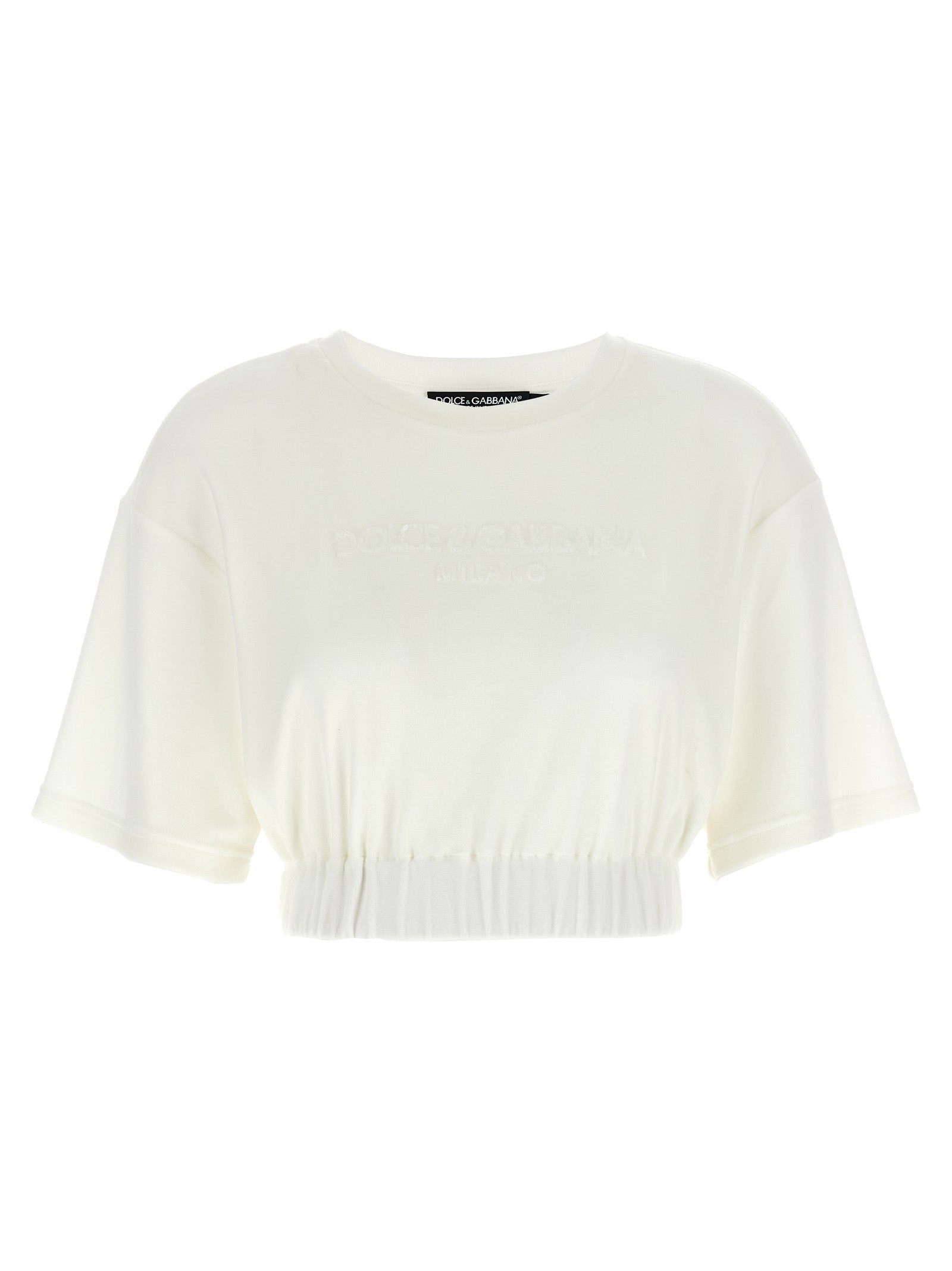 Elevate your style with the Dolce & Gabbana White Cotton T-Shirt, a luxurious blend of comfort and sophistication, perfect for the discerning fashion connoisseur.