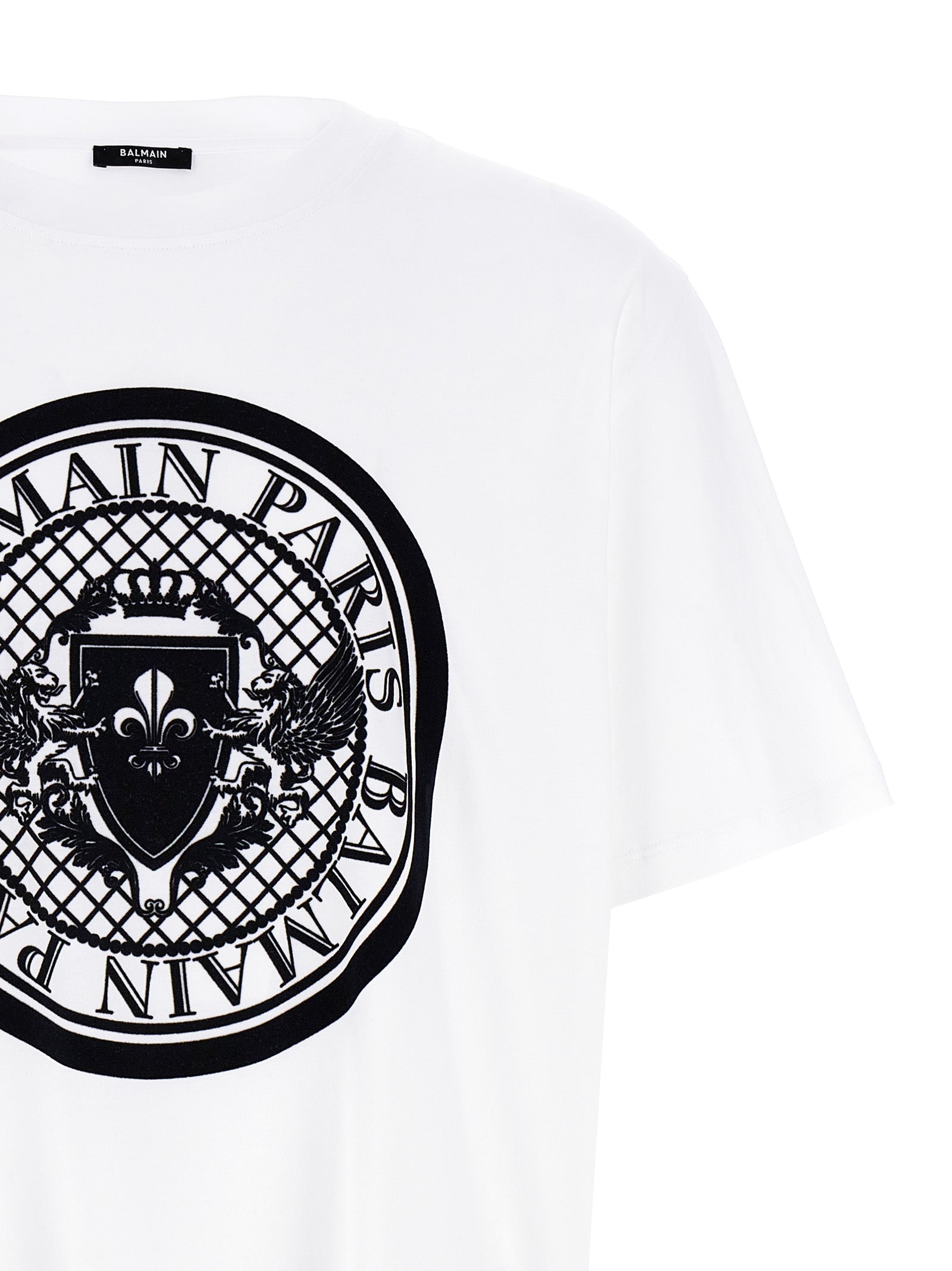 Balmain Bicolor Organic Cotton T-Shirt - Artisanal Luxury Fashion