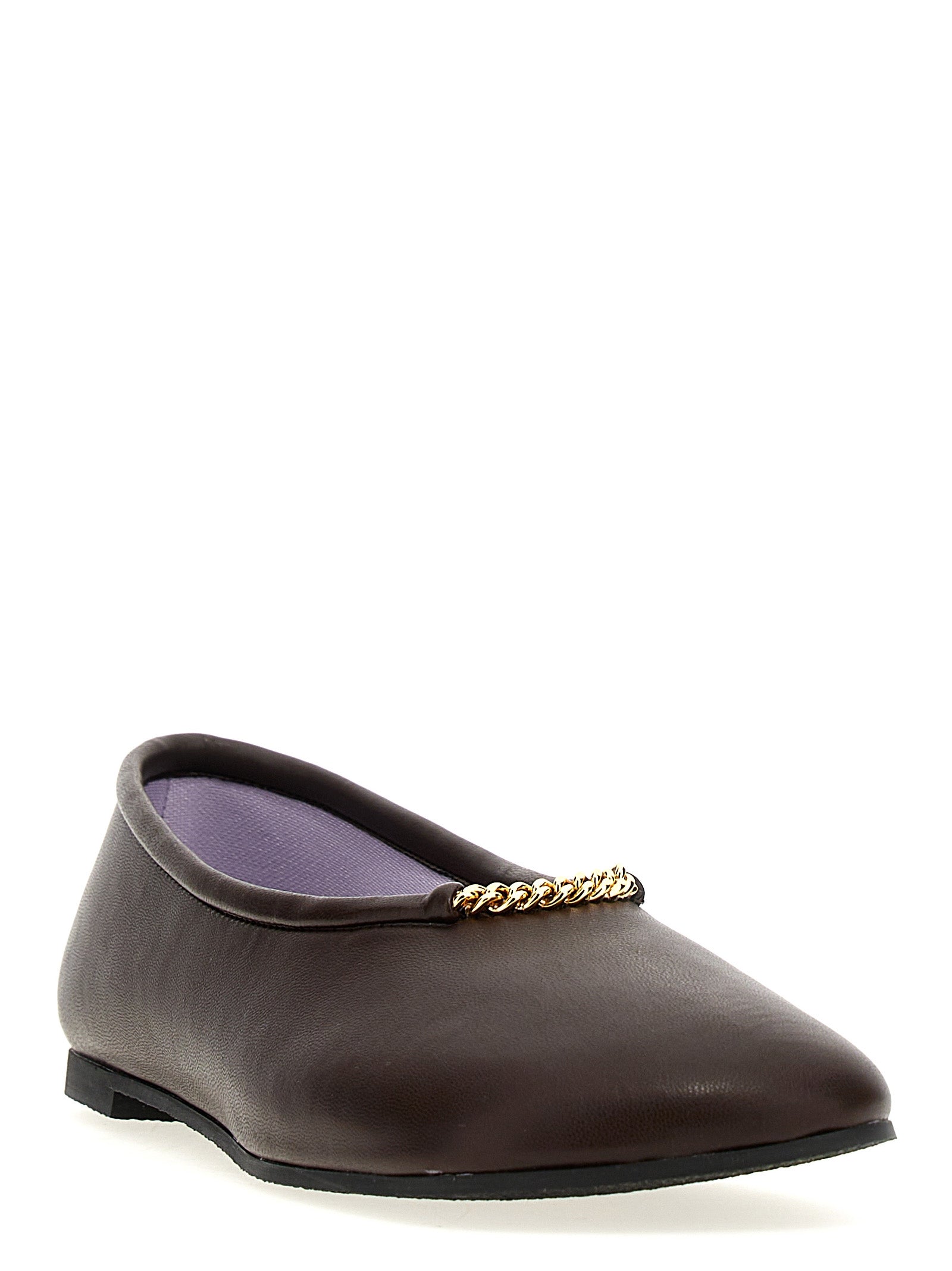 Stella McCartney Brown Polyethylene Ballet Flats