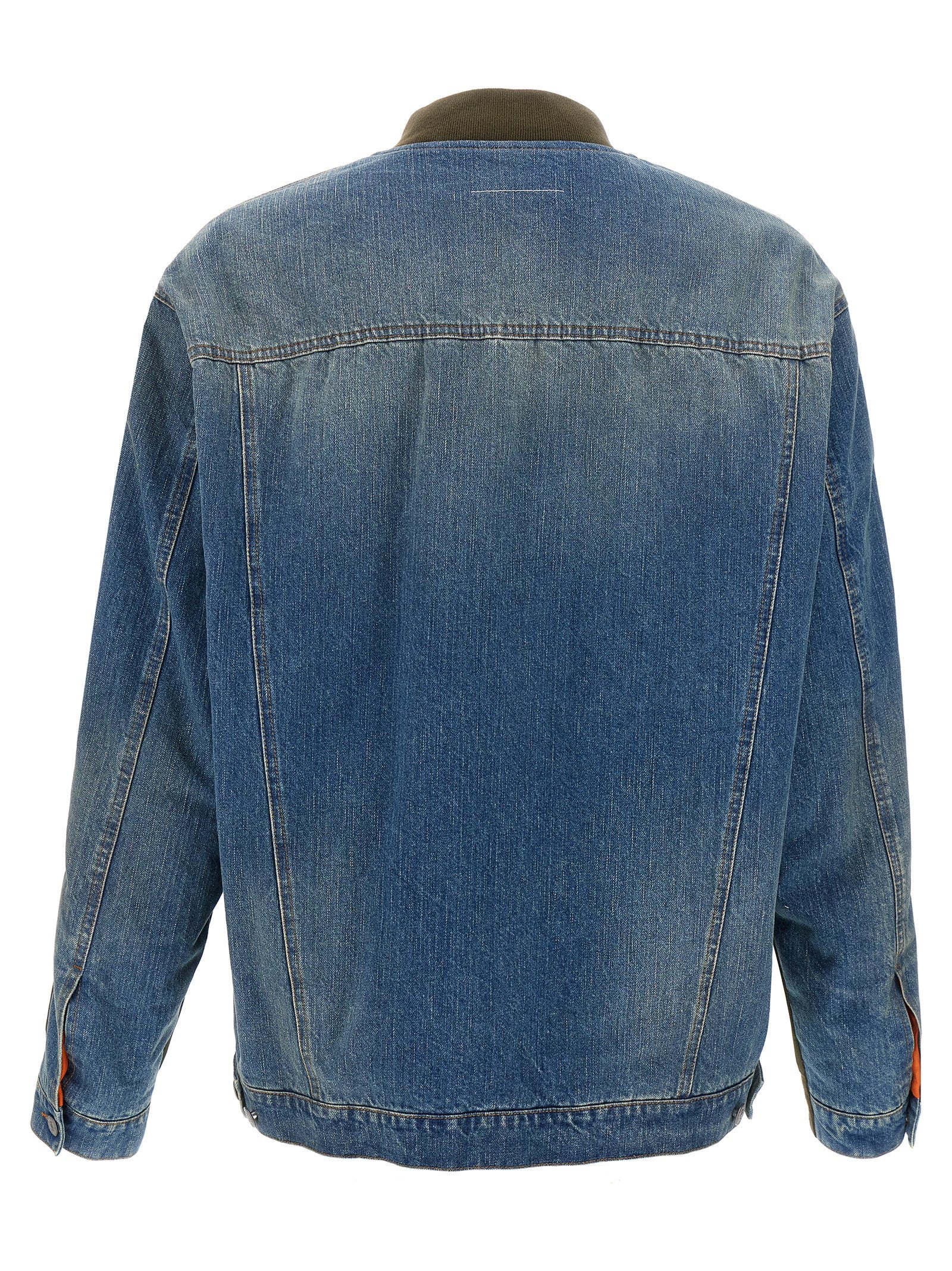 Elevate your style with the MM6 Maison Margiela Multicolor Polyamide Bomber, a luxurious blend of sophistication and bold design, crafted for the discerning individual.
