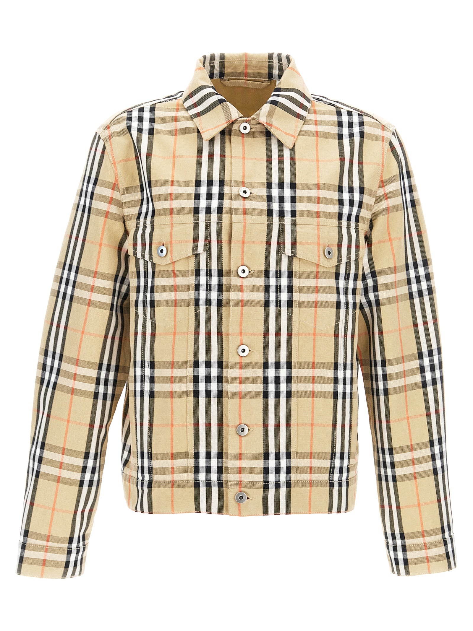 Burberry Beige Cotton Full-Length Jacket