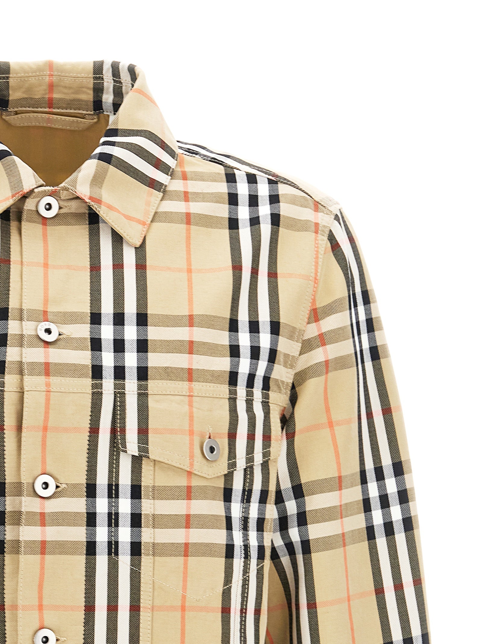 Burberry Beige Cotton Full-Length Jacket