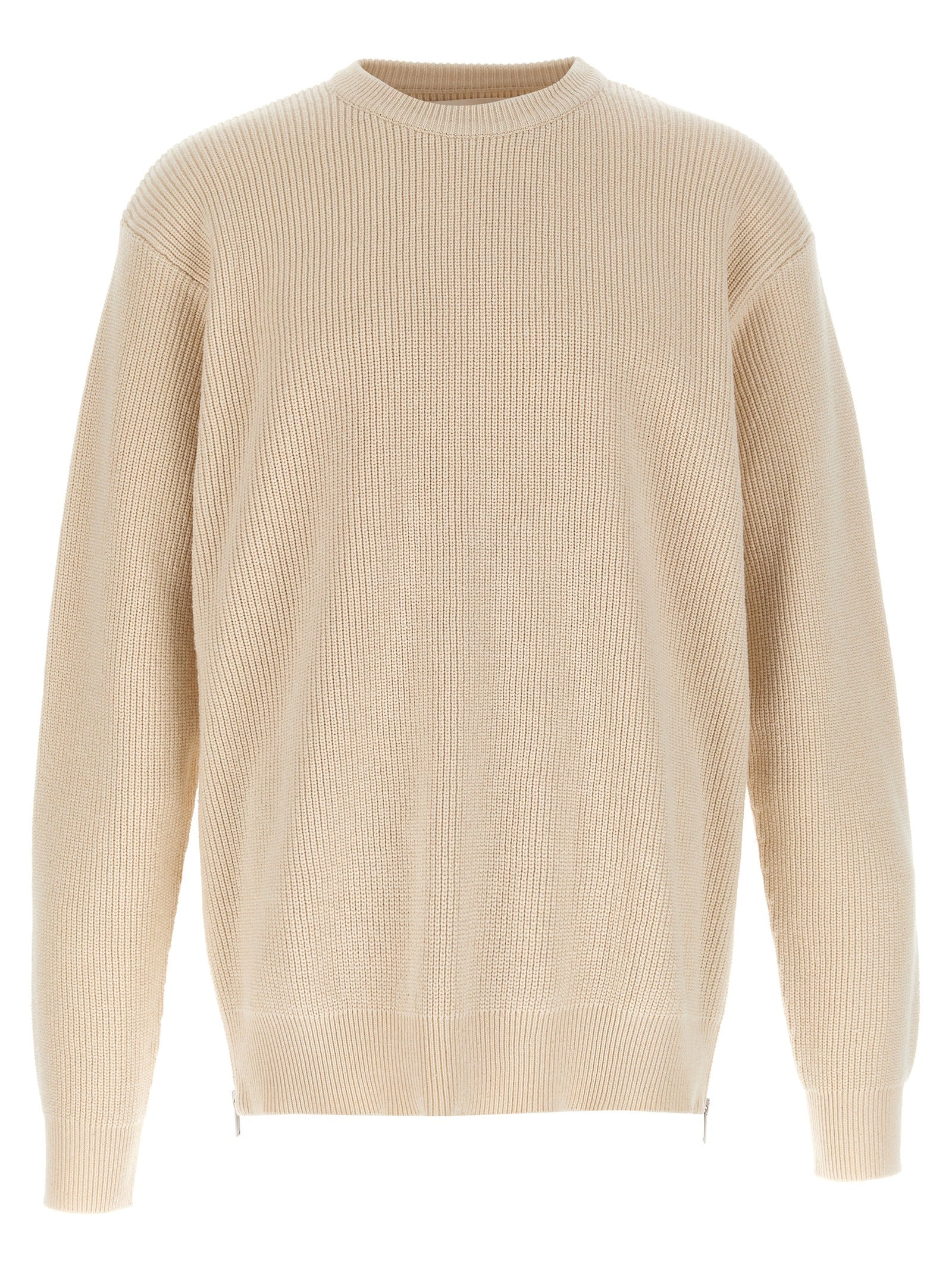Elevate your knitwear collection with the Jil Sander Beige Cotton Cardigan, a luxurious blend of comfort and sophistication, crafted for timeless elegance.