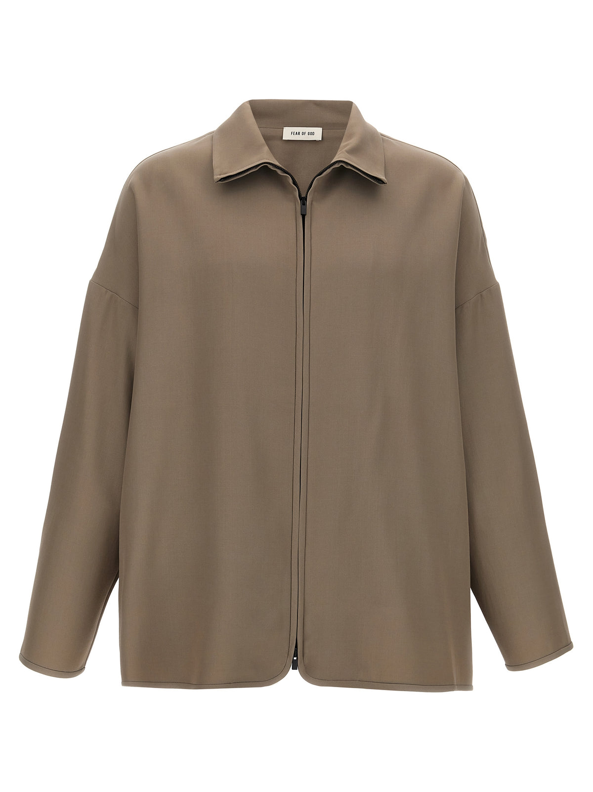 Fear Of God Beige Virgin Wool Full-Length Jacket - Timeless Luxury