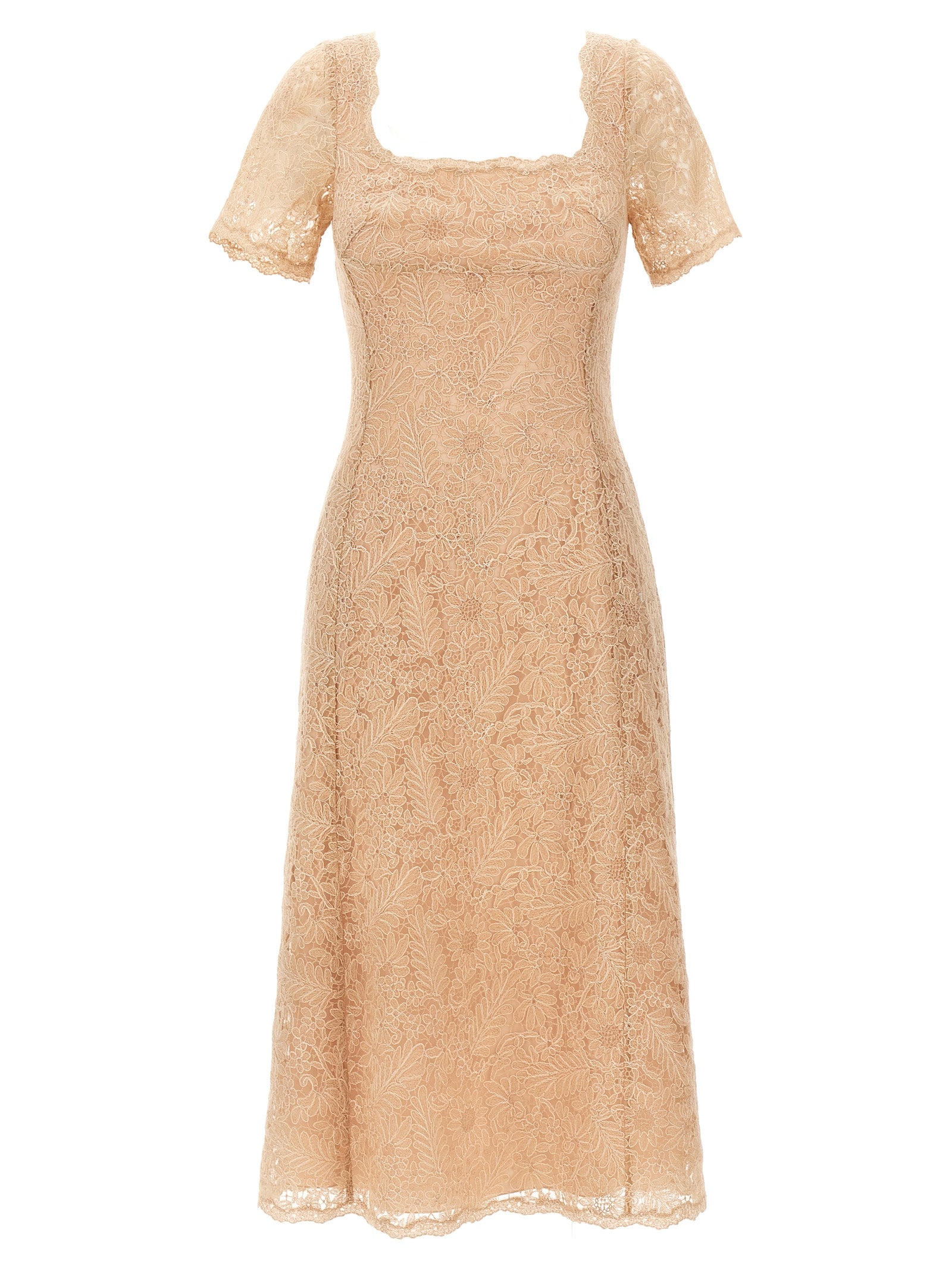 Ermanno Scervino Multicolor Midi Dress - Exquisite Floral Elegance