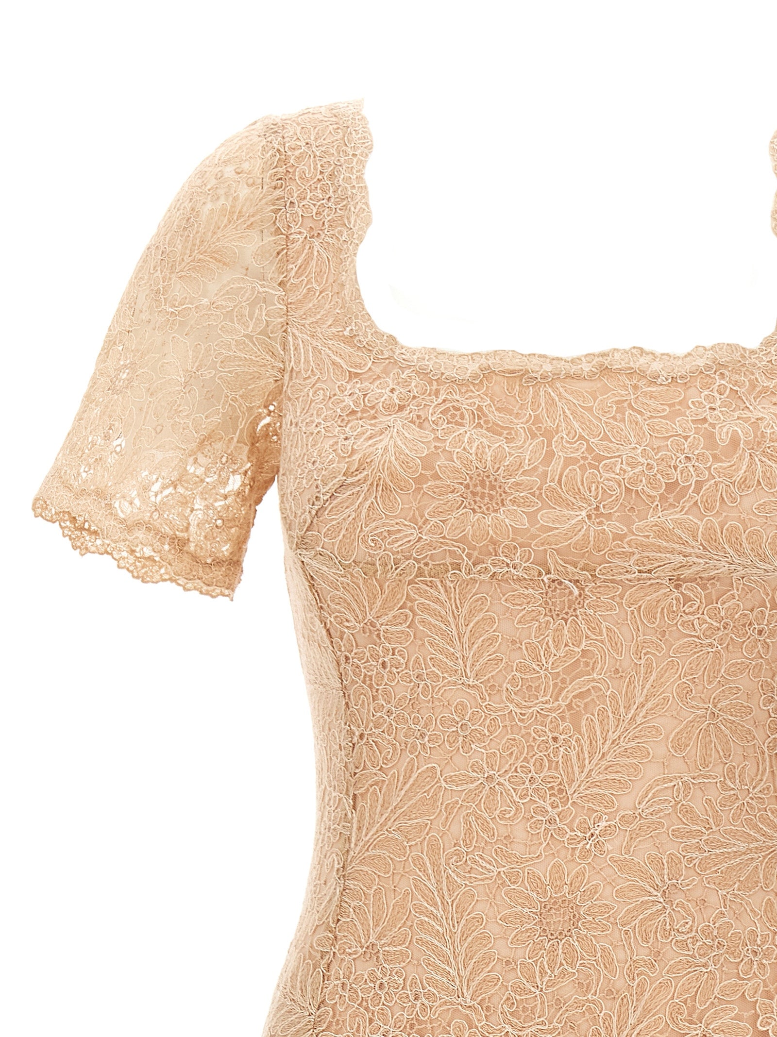 Ermanno Scervino Multicolor Midi Dress - Timeless Elegance in Lace