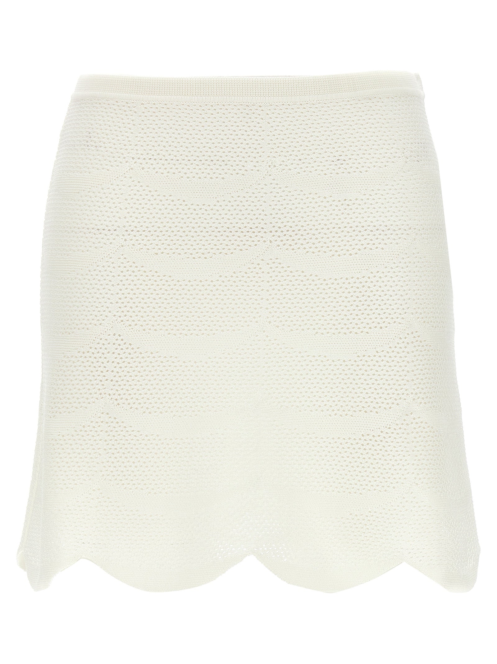 Discover the Tom Ford White Cotton Long Skirt, a luxurious blend of cotton and silk, showcasing exquisite craftsmanship and timeless elegance for the discerning fashionista.