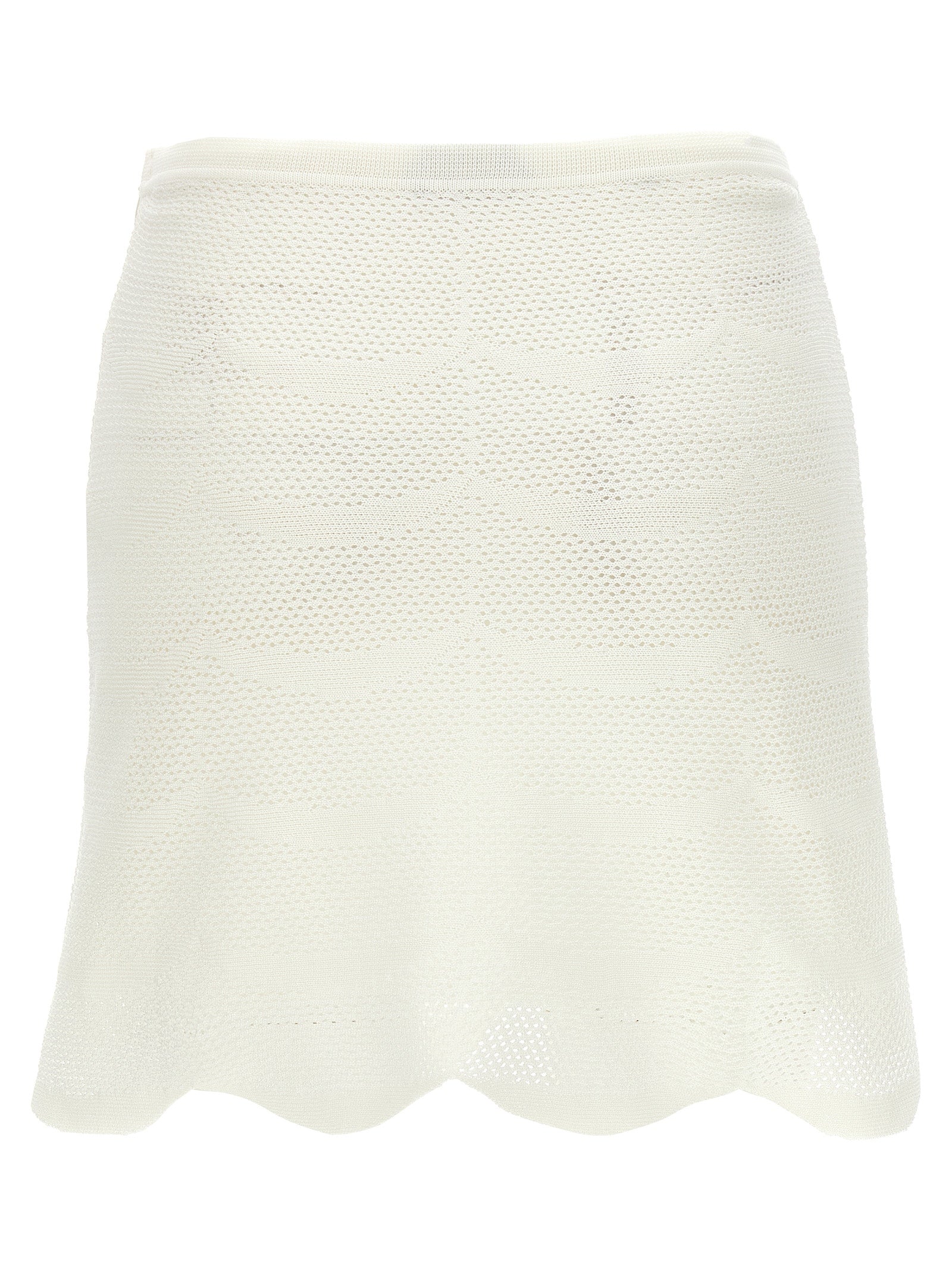 Discover the Tom Ford White Cotton Long Skirt, a masterpiece of Italian craftsmanship blending cotton and silk, perfect for elevating your summer elegance.
