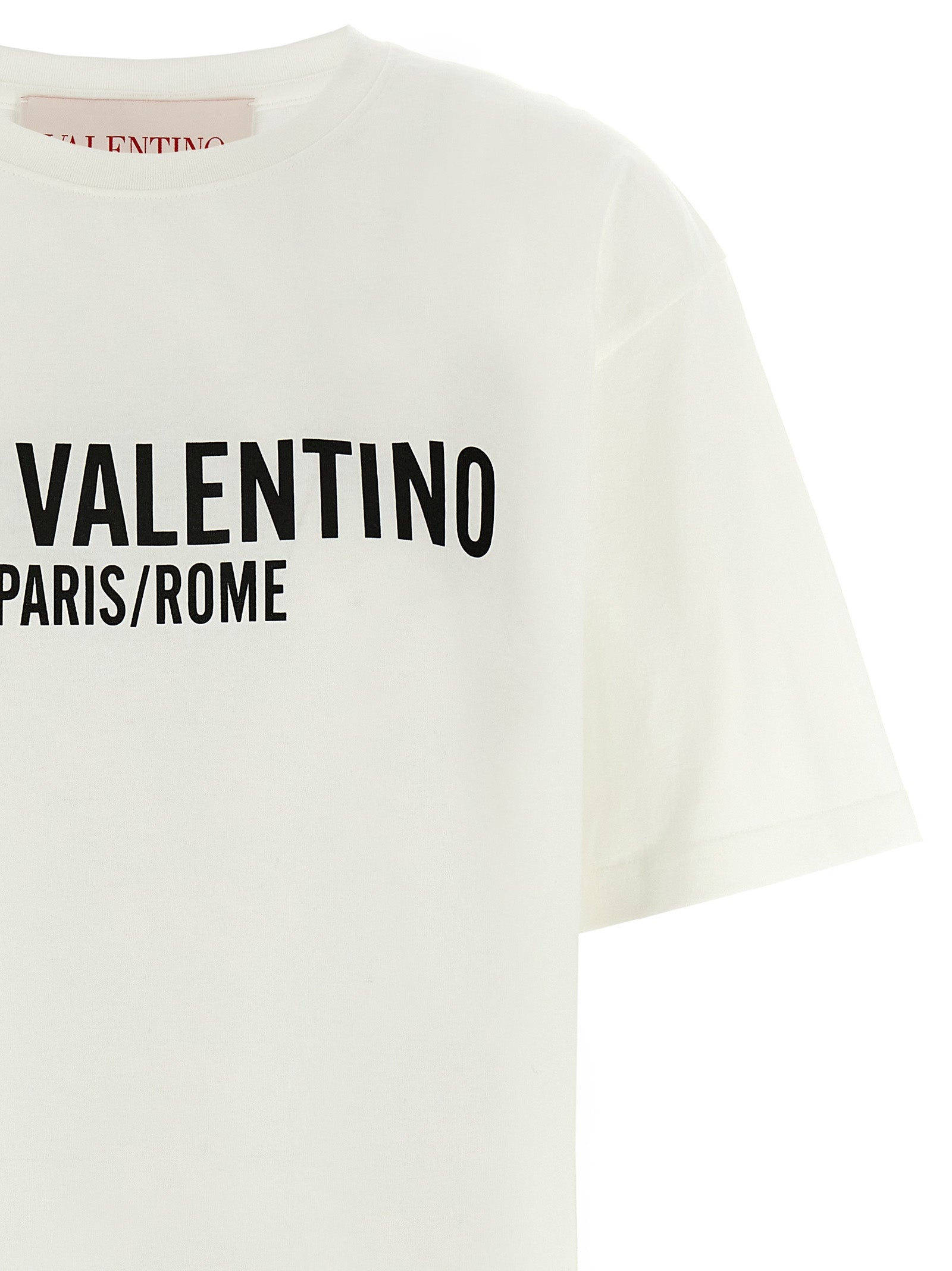 Elevate your style with the Valentino Garavani Bicolor Cotton T-Shirt, a masterpiece of Italian craftsmanship that embodies effortless luxury and sophistication.