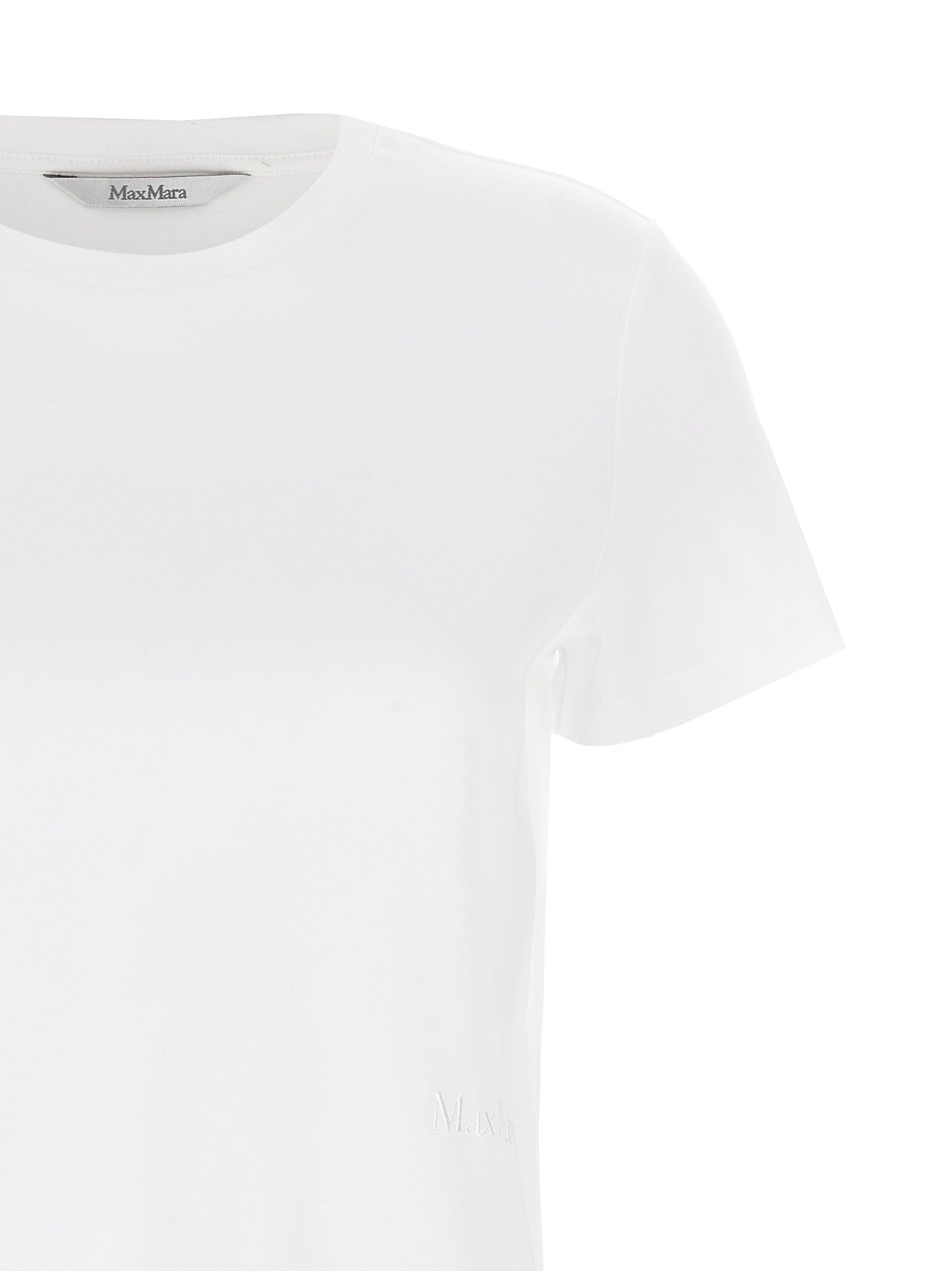 Elevate your style with the Max Mara Nerina T-shirt, crafted from 100% cotton, embodying timeless elegance and sophisticated allure for every occasion.