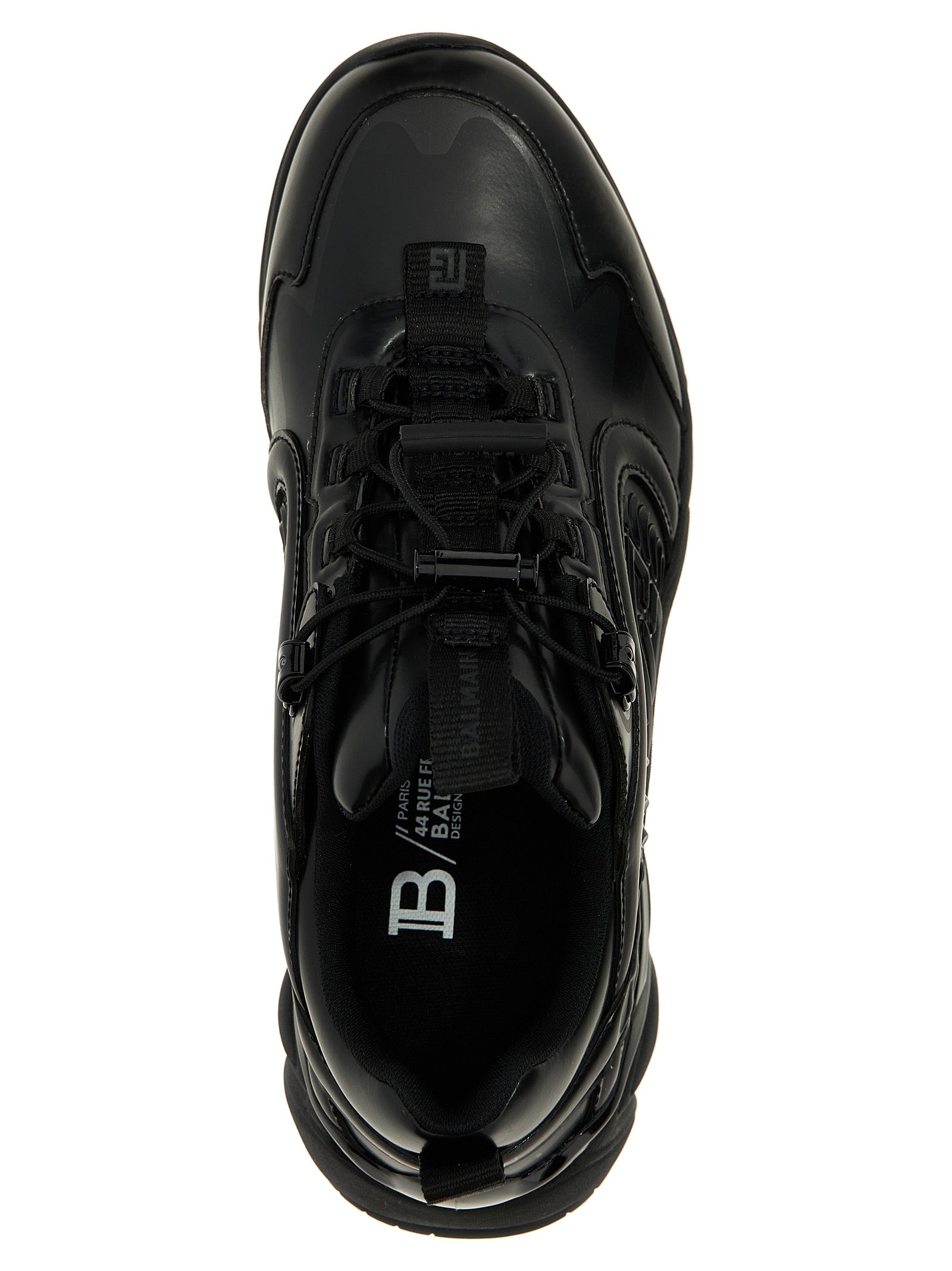 Balmain Black Nylon Athletic Sneakers