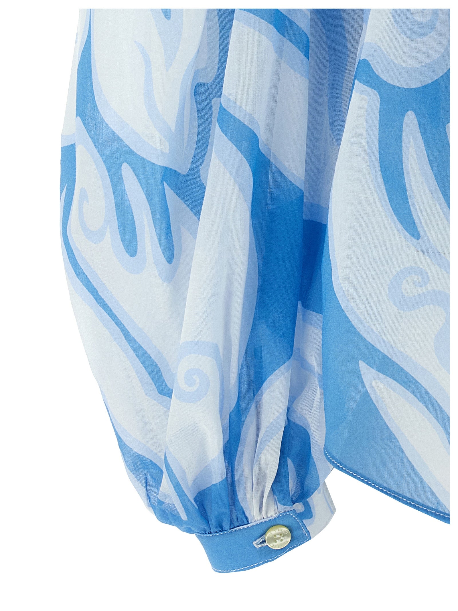 Etro Blue Cotton Blouse