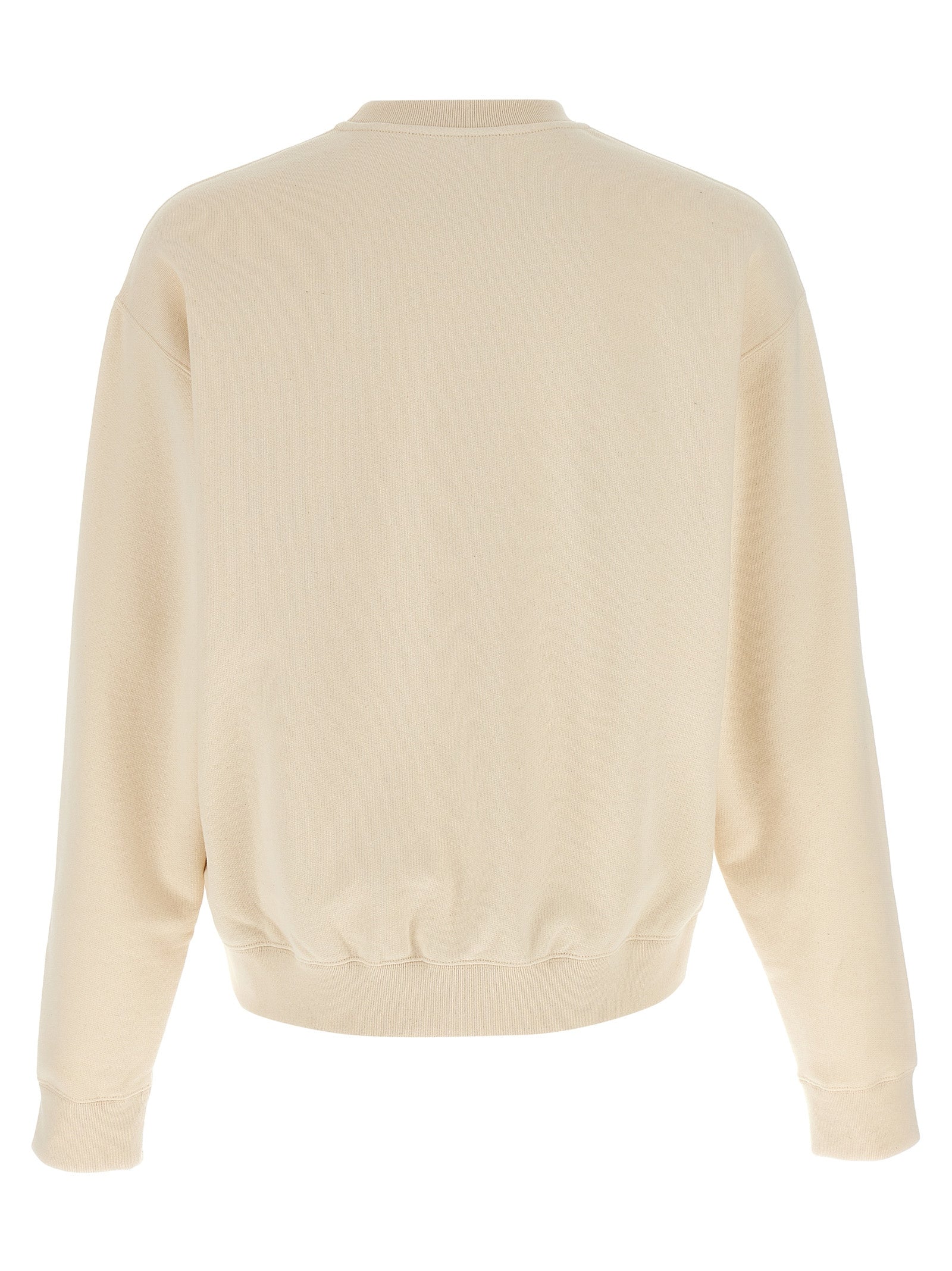 Discover the Jil Sander Beige Cotton Sweatshirt, a masterpiece of 100% brushed cotton that embodies effortless elegance and refined comfort for the modern connoisseur.