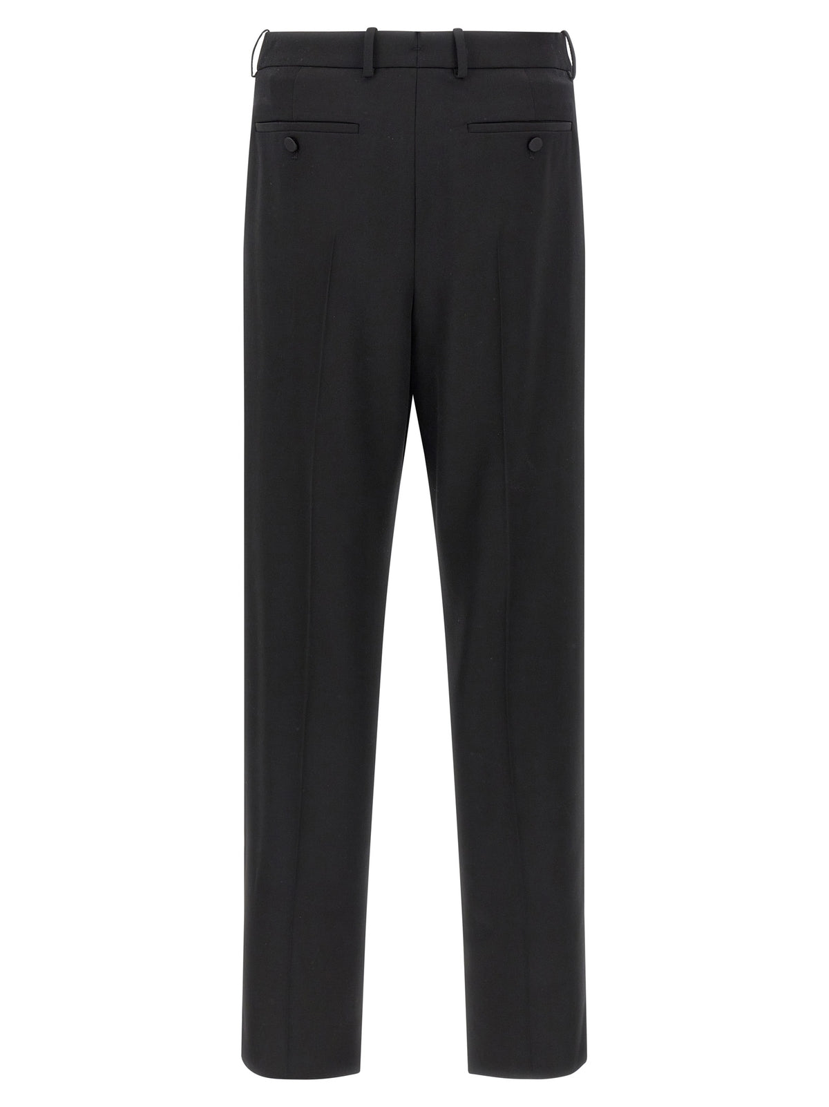 Saint Laurent Black Wool Dress Pants - Exquisite Luxury Tailoring