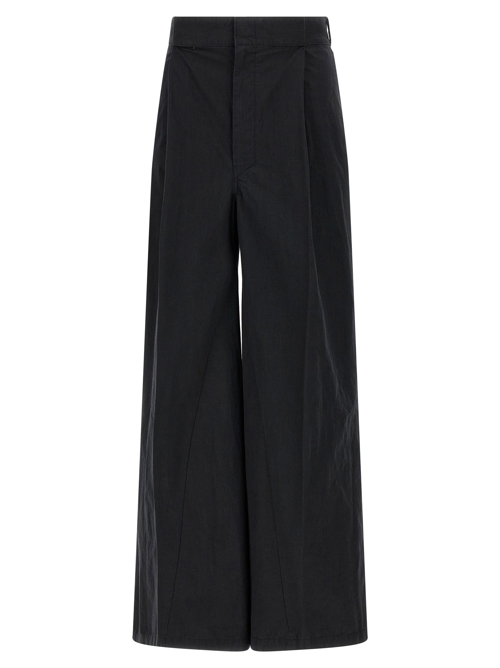 Indulge in timeless elegance with Maison Margiela's Black Cotton Casual Pants, a luxurious blend of comfort and sophistication, perfect for the discerning fashionista.