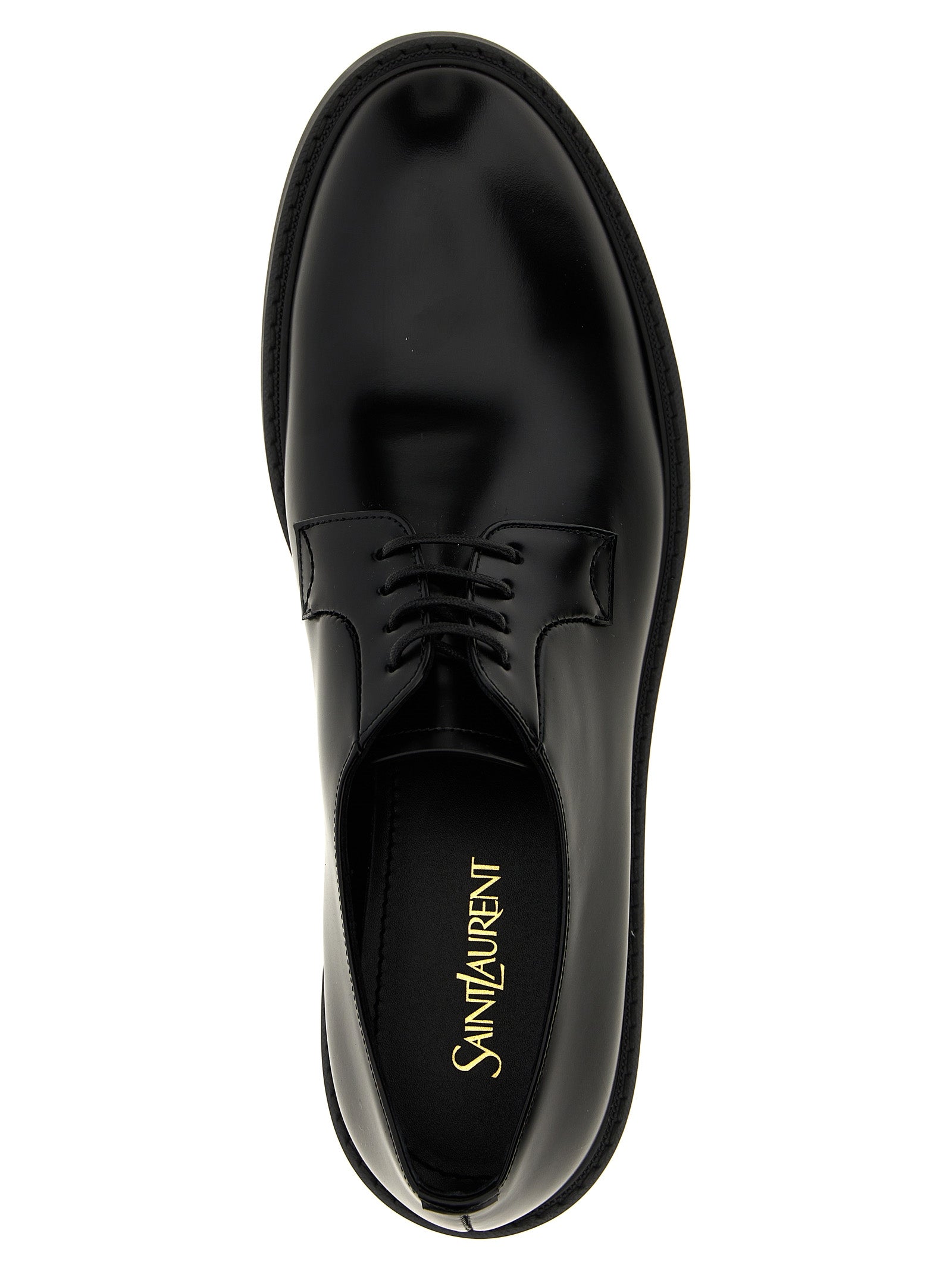 Saint Laurent Black Lamb Leather Oxfords – Luxury Redefined