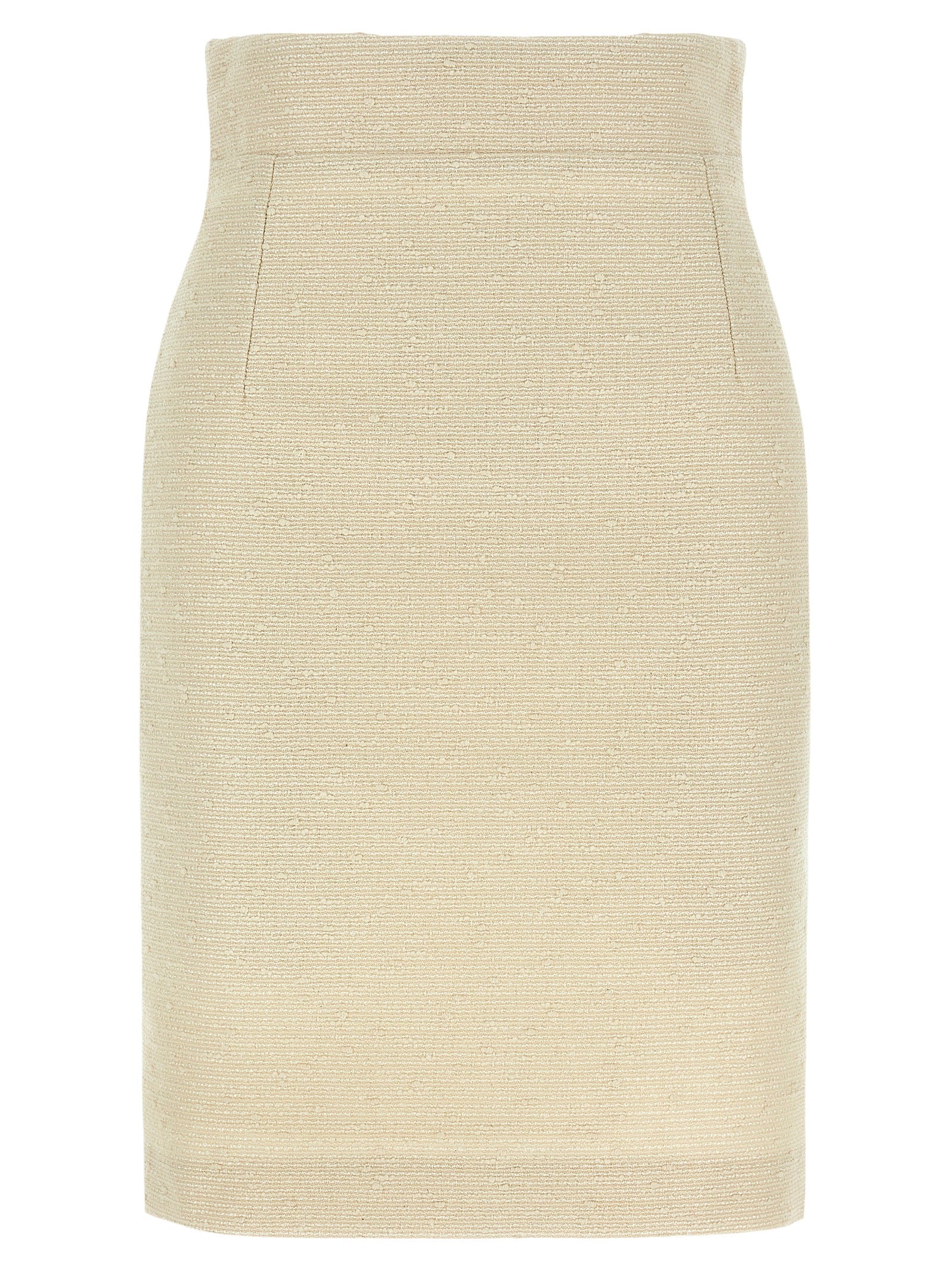 Tagliatore Beige Cotton Midi Skirt - Artisanal Elegance in Luxury