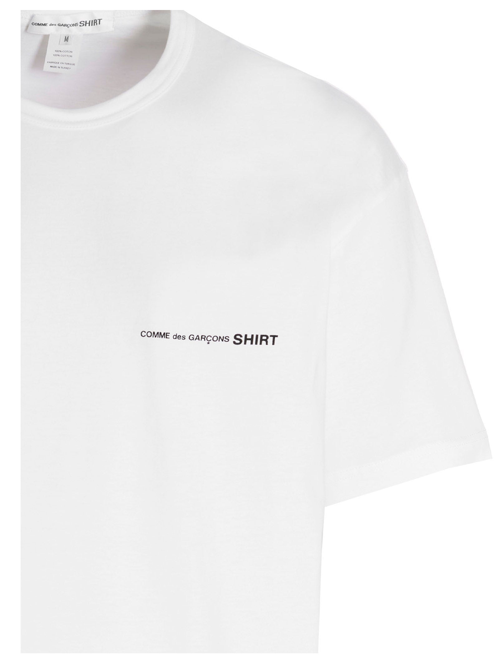 Comme Des Garçons White Cotton T-Shirt - Timeless Luxe Essential