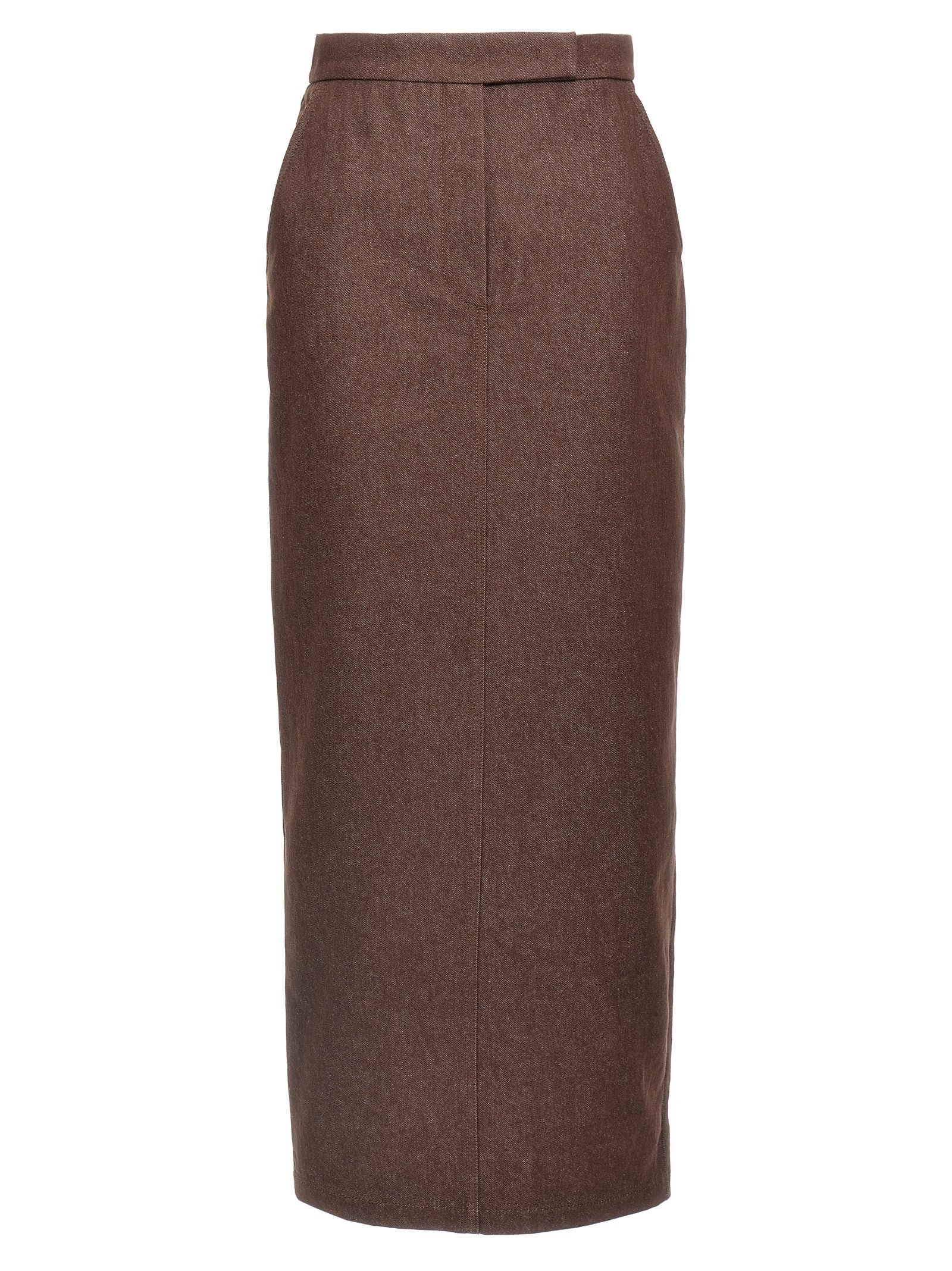 Indulge in the Max Mara Brown Cotton Mini Skirt, where Italian craftsmanship meets effortless elegance, perfect for those who appreciate timeless sophistication.