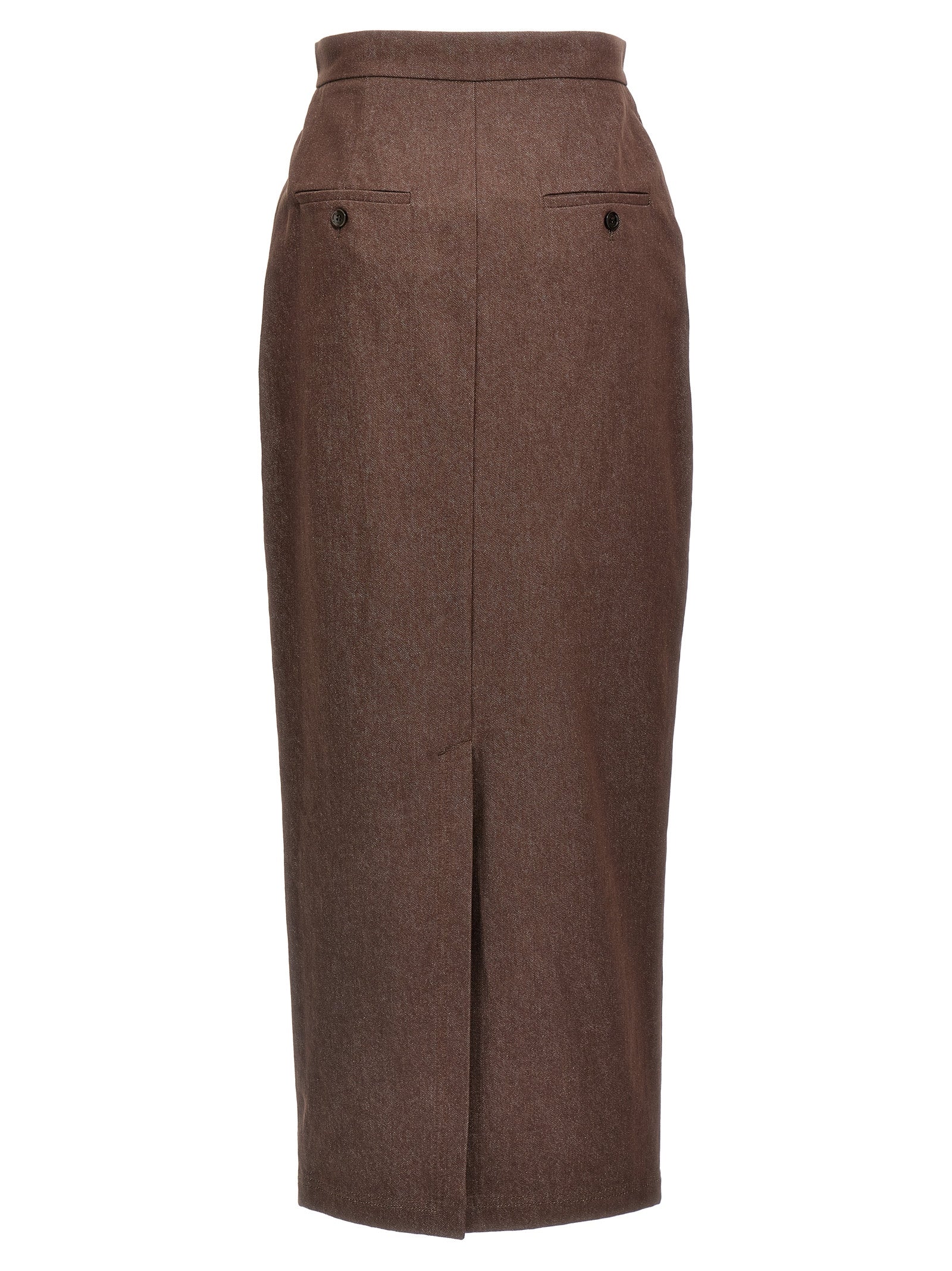 Indulge in the Max Mara Brown Cotton Mini Skirt, a perfect blend of Italian craftsmanship and timeless elegance, designed for those who appreciate luxury and sophistication.