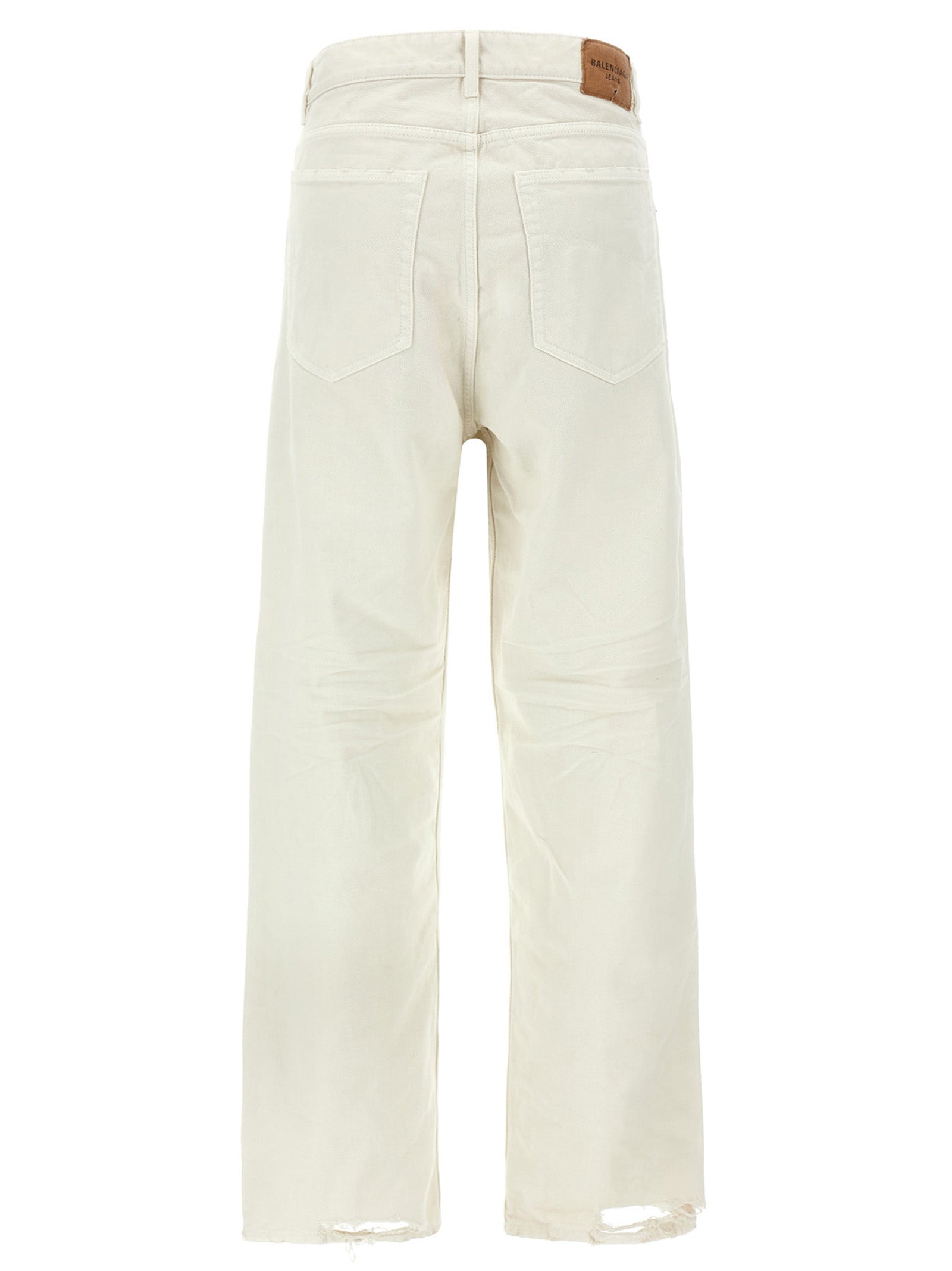 Balenciaga White Cotton Jeans Denim | Artisanal Luxury Fashion