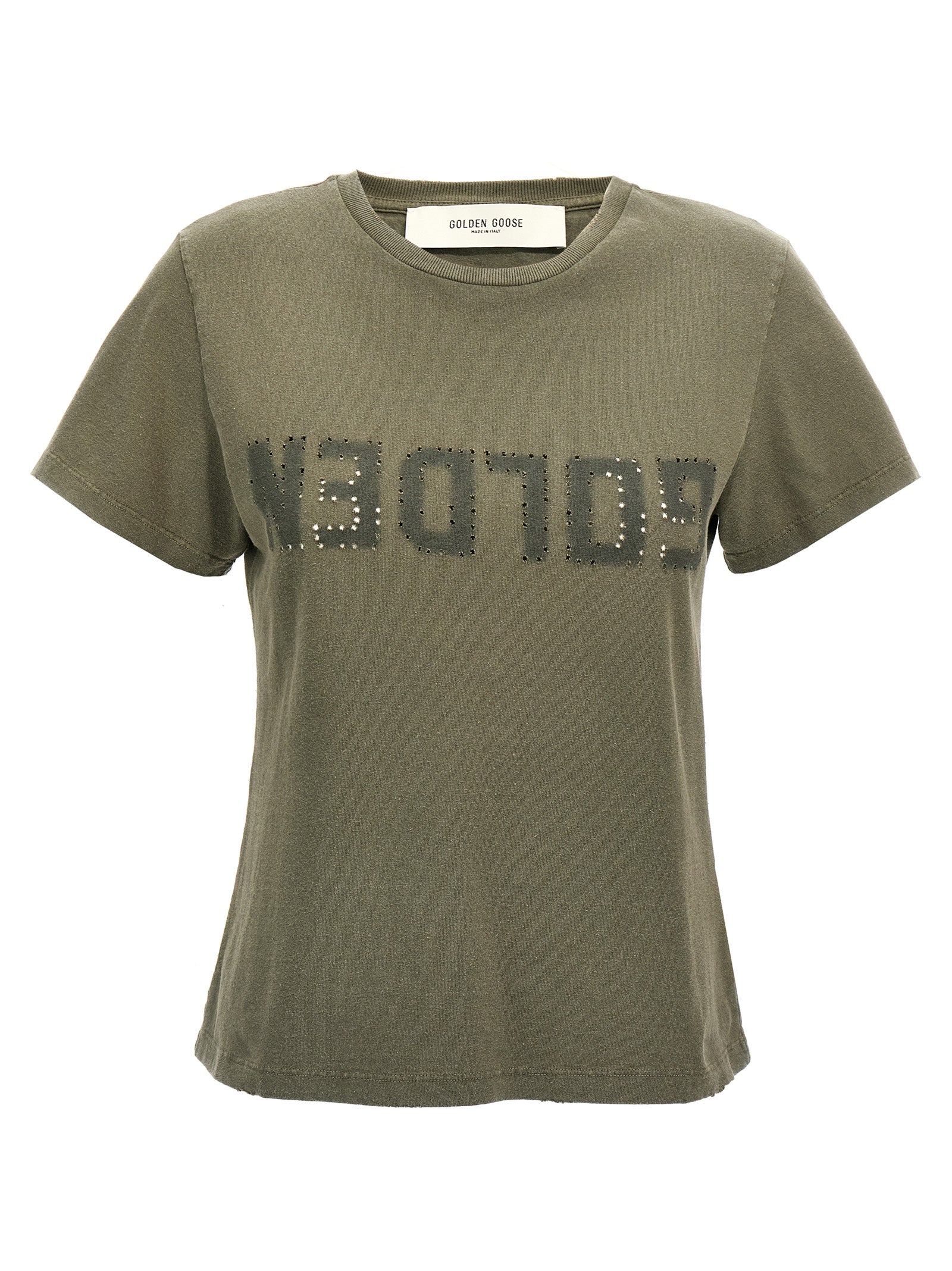 Golden Goose Bicolor Cotton T-Shirt - Artisanal Luxury Elegance