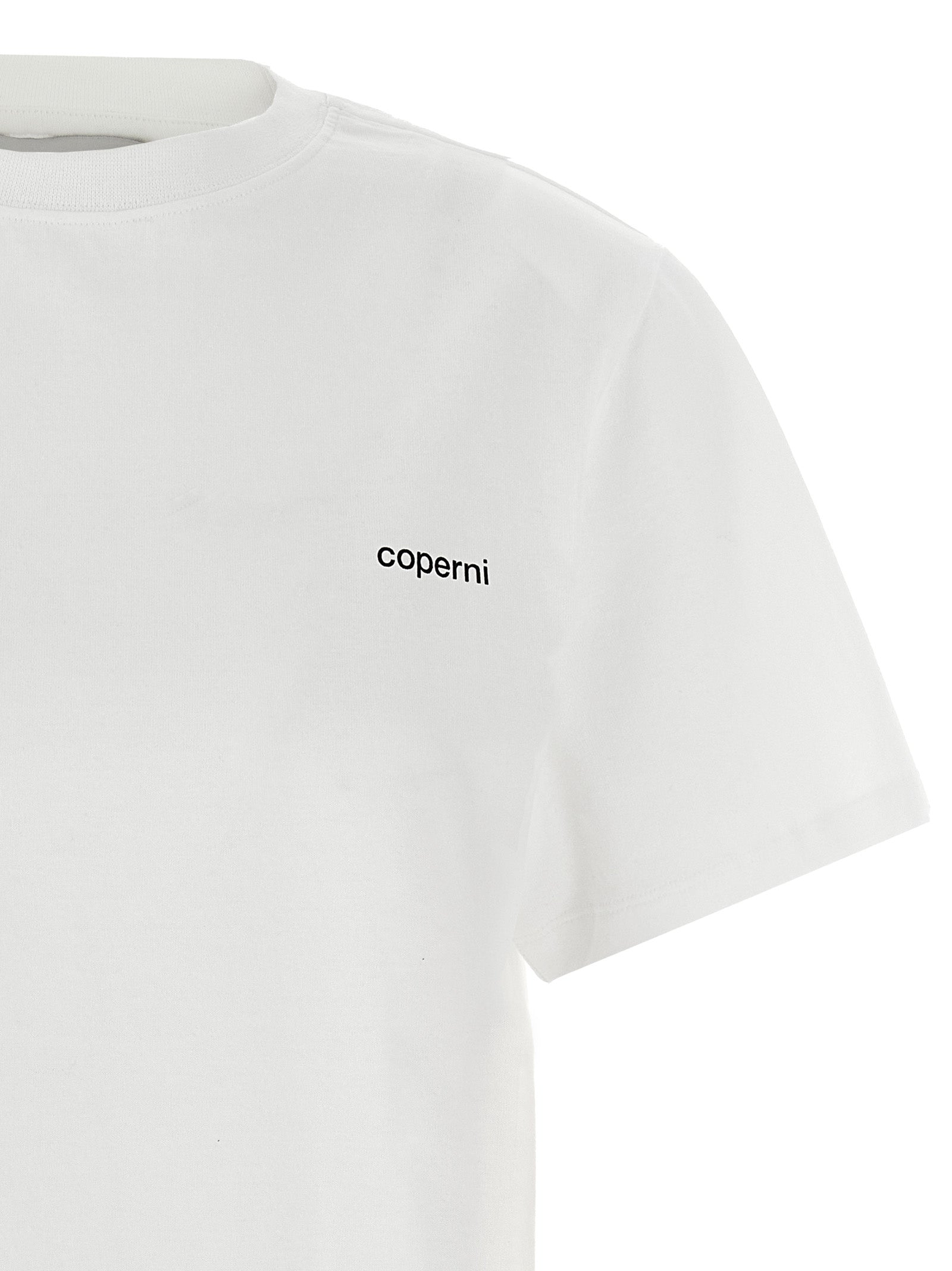 Elevate your wardrobe with the Coperni Bicolor Organic Cotton T-Shirt, a timeless blend of sustainable luxury, crafted for the discerning fashion connoisseur.